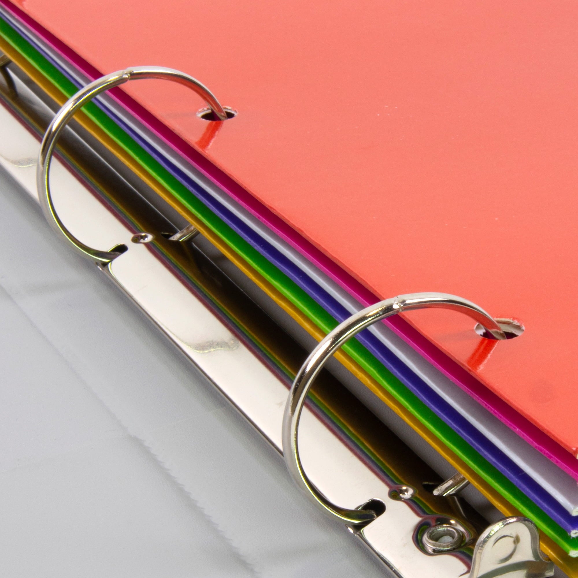 BAZIC 2 Pockets Paper Folder, Metallic Laminated Portfolio 3 Hole, 8-Pack