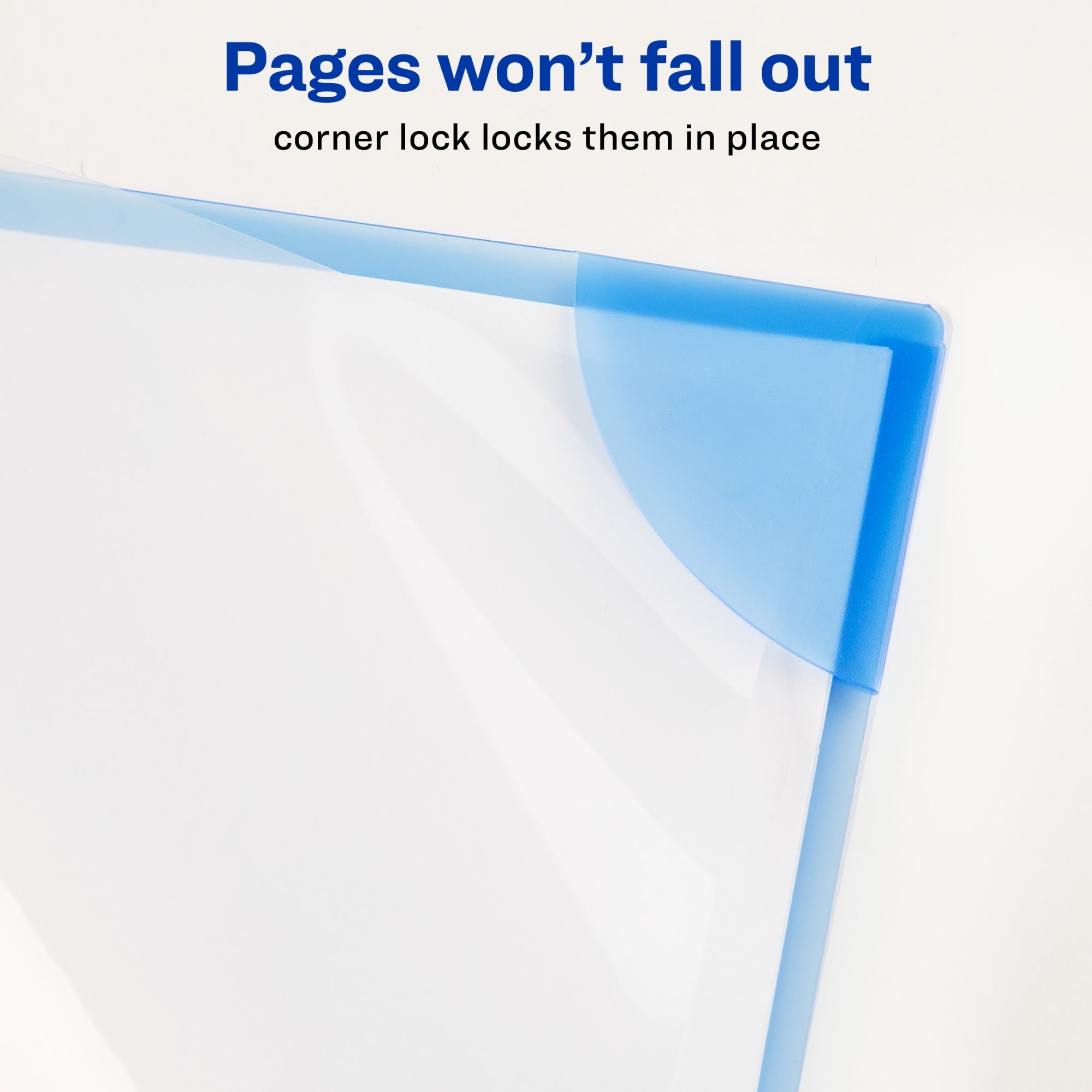 Avery Corner Lock Document Sleeves, 6 Sleeves (72262)