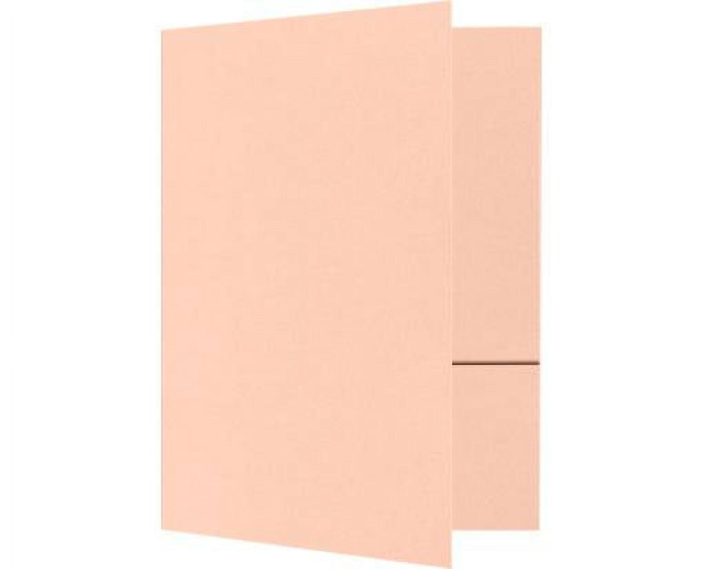 LUXPaper 9 x 12 Presentation Folder, Blush, 25/Pack
