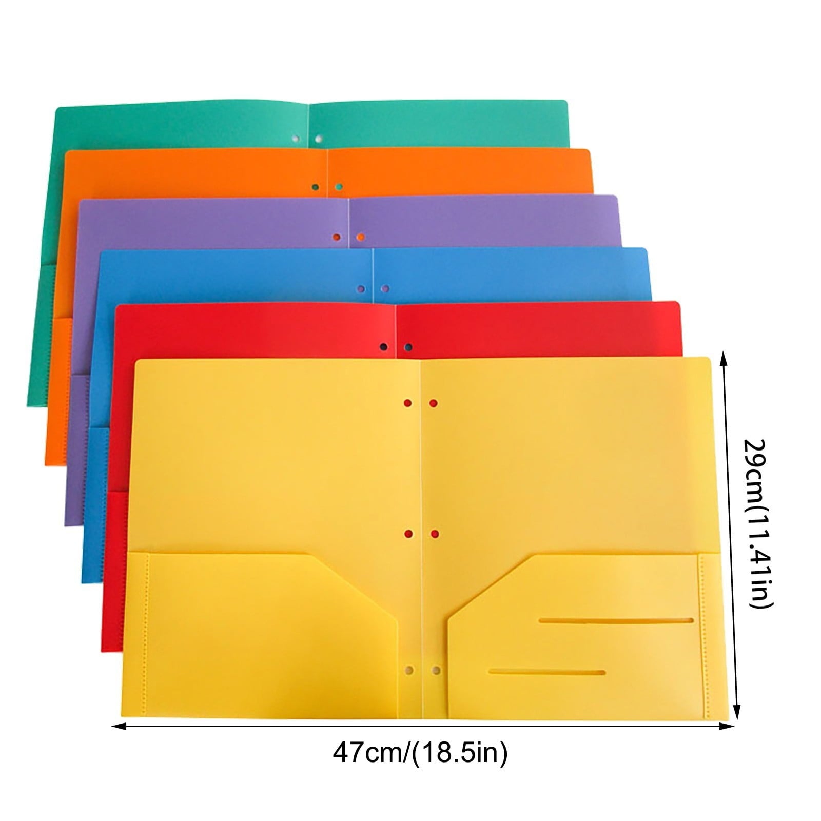 Xwjun Folder Plastic Color Folders With Pockets 5 Pocket Folder Plastic 2 Pocket Folders Without Prongs Heavy Duty Pocket Folders Colored Folders With Pockets Business Folders PinkOne Size
