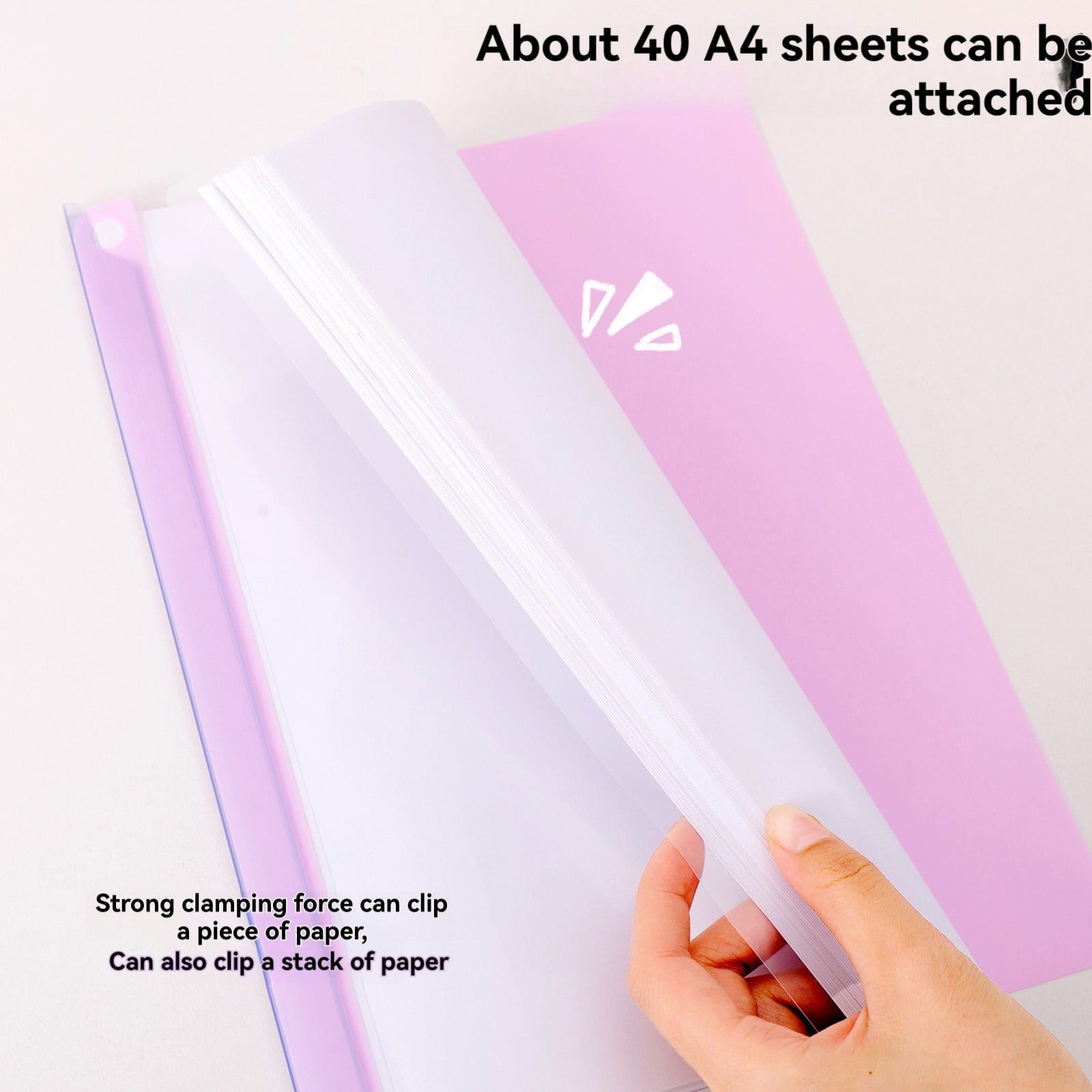 5 Folders - Pocket Folders - Plastic File Folders - 5Pcs Clear Front Report Plastic Presentation Folders Resume Portfolio Folder Paper Swivel Sliding Bar File Folder