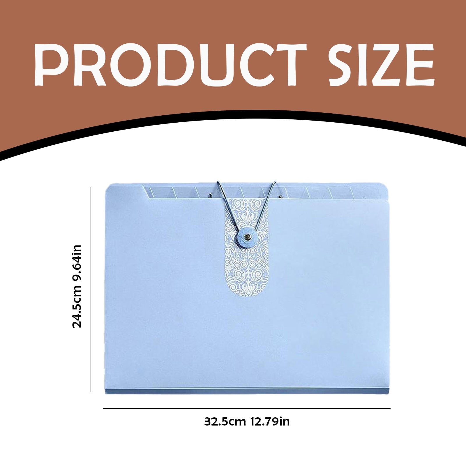 Kilougeis Clearance 3 Prong Poly Folder with Pockets Pocket Folder Classroom Must Haves Folder multi-layer accordion bag test paper storage A