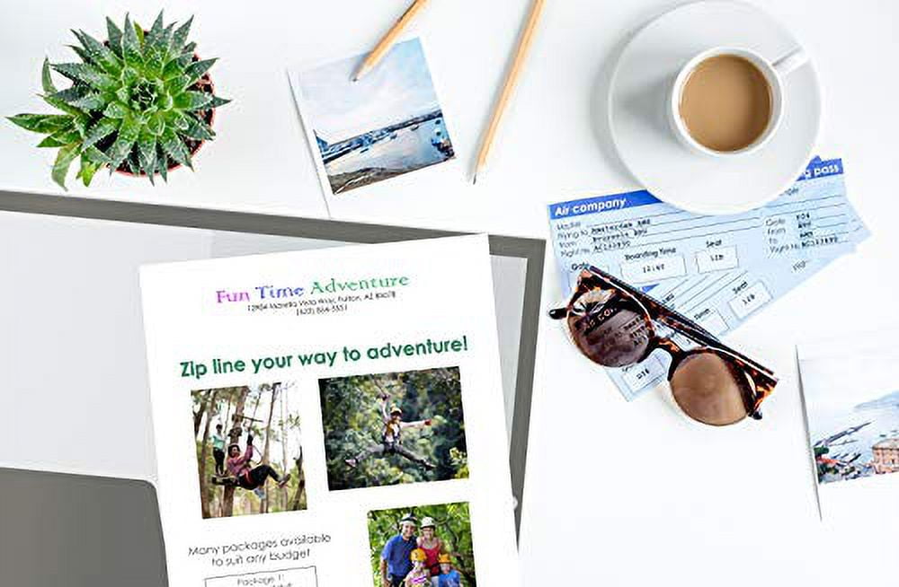 2 Pocket Glossy Laminated Gray Paper Folders, Box of 25, Letter Size, Gray Paper Portfolios by Better Office Products, 25 Pack