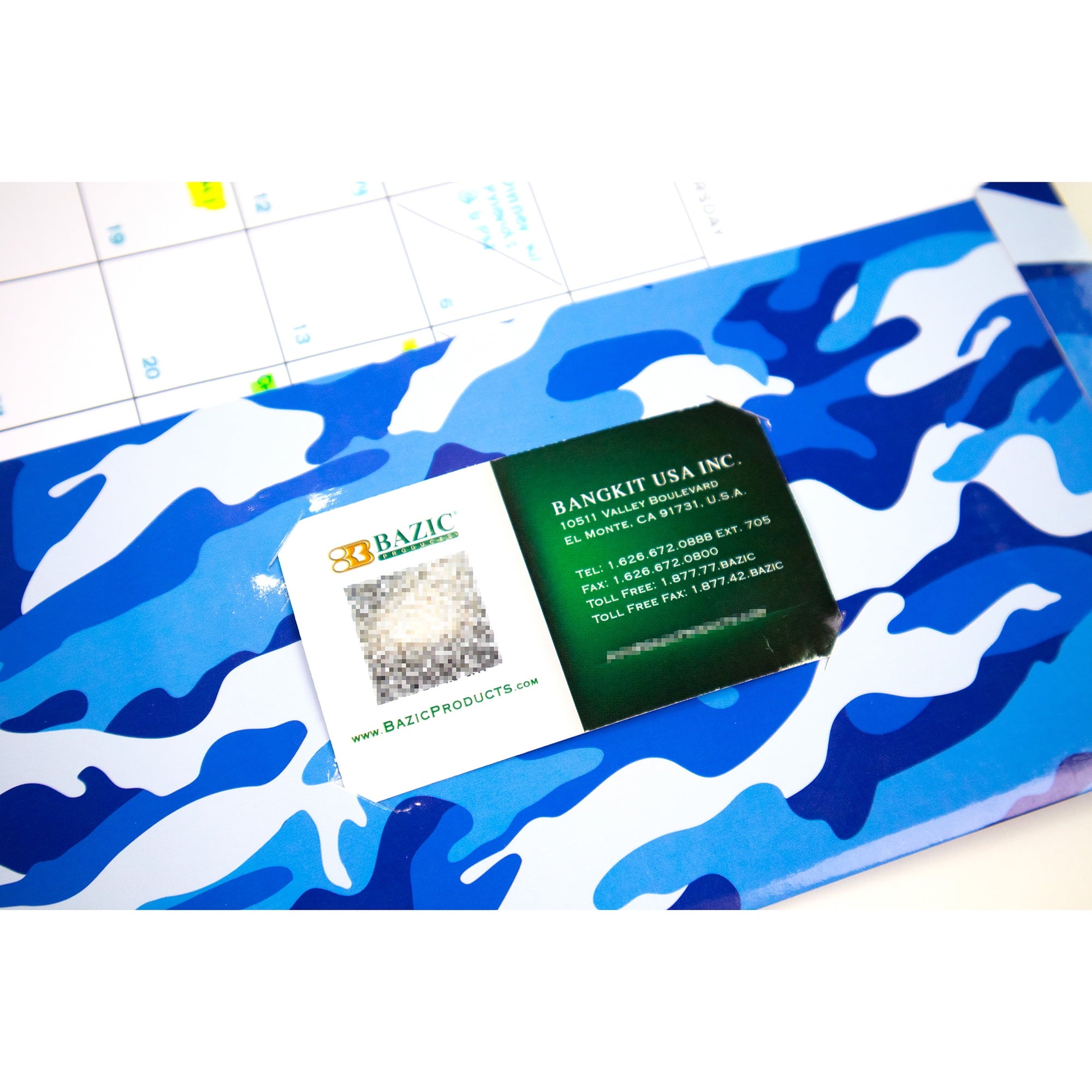 BAZIC 2 Pockets Paper Folder, Camouflage Portfolio, Document Folders, 48-Pack