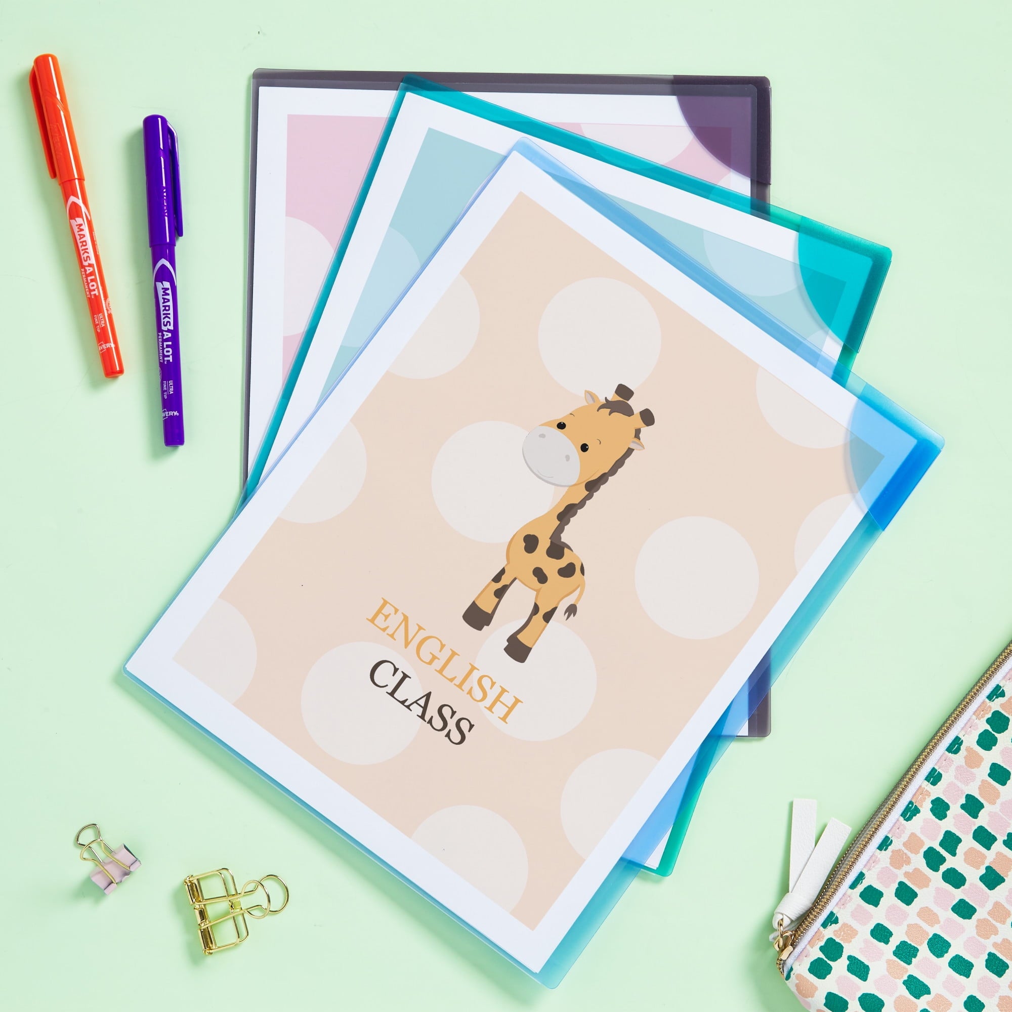 Avery Corner Lock Document Sleeves, 6 Sleeves (72262)