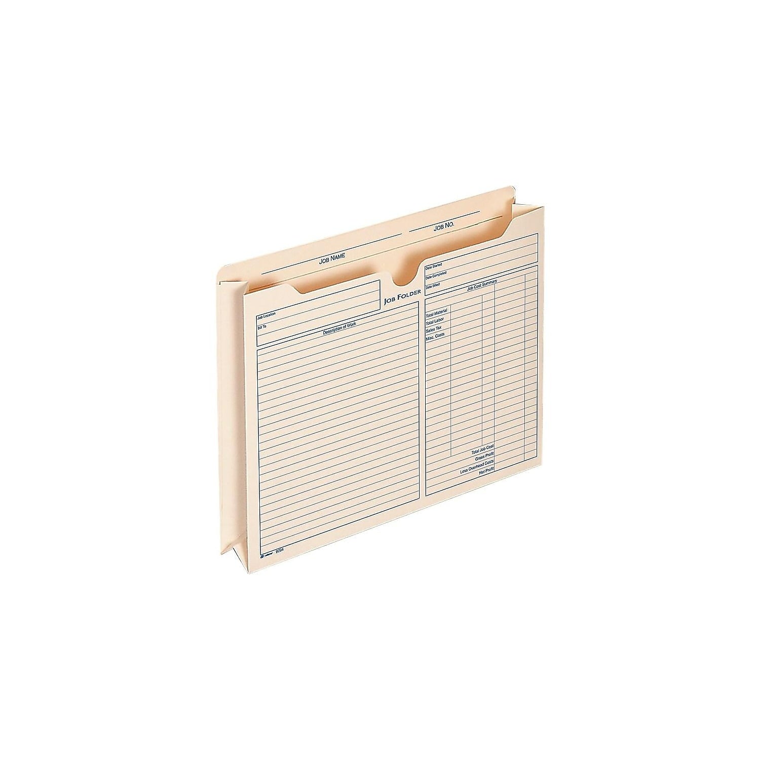 Adams Pre-Printed File Pockets 2 Expansion 9294E