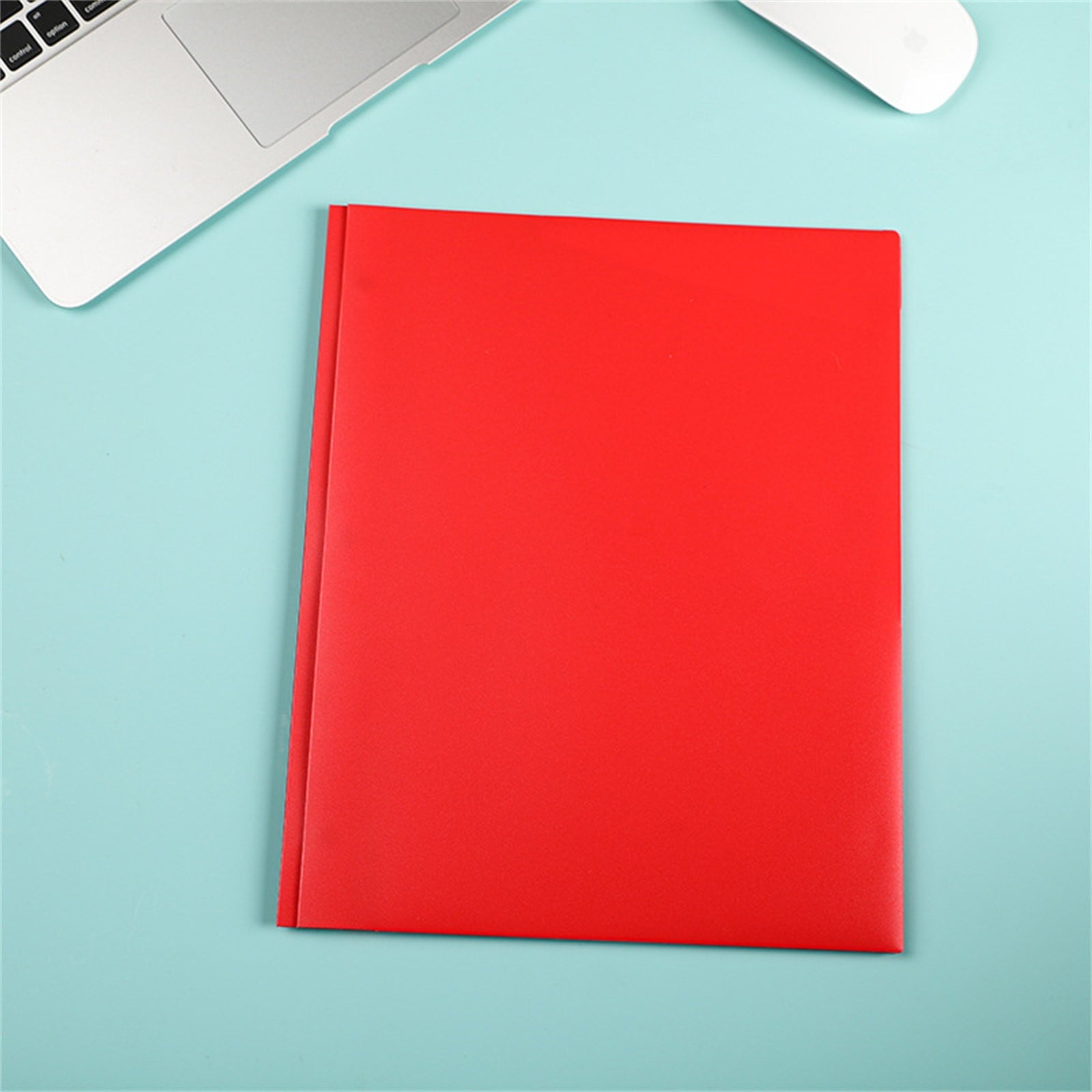 BCMMKLPP Plastic Folder with Pockets and Prongs, 1 Pack Plastic 2 Pocket Folder with 3 Prongs, Pocket Folder with Prongs, Heavy Duty 3 Prong Folder, 2 Pocket Folder for Document, Colored File Folder