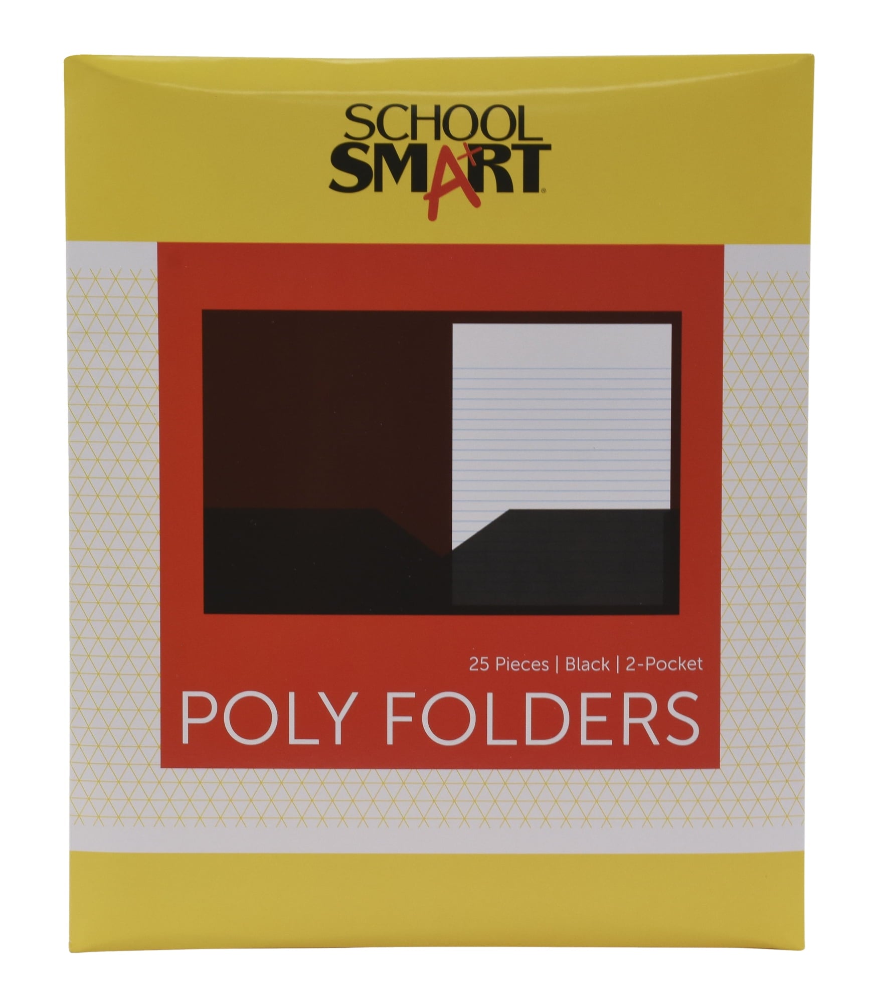 2-Pocket Poly Folders, Orange, Pack of 25