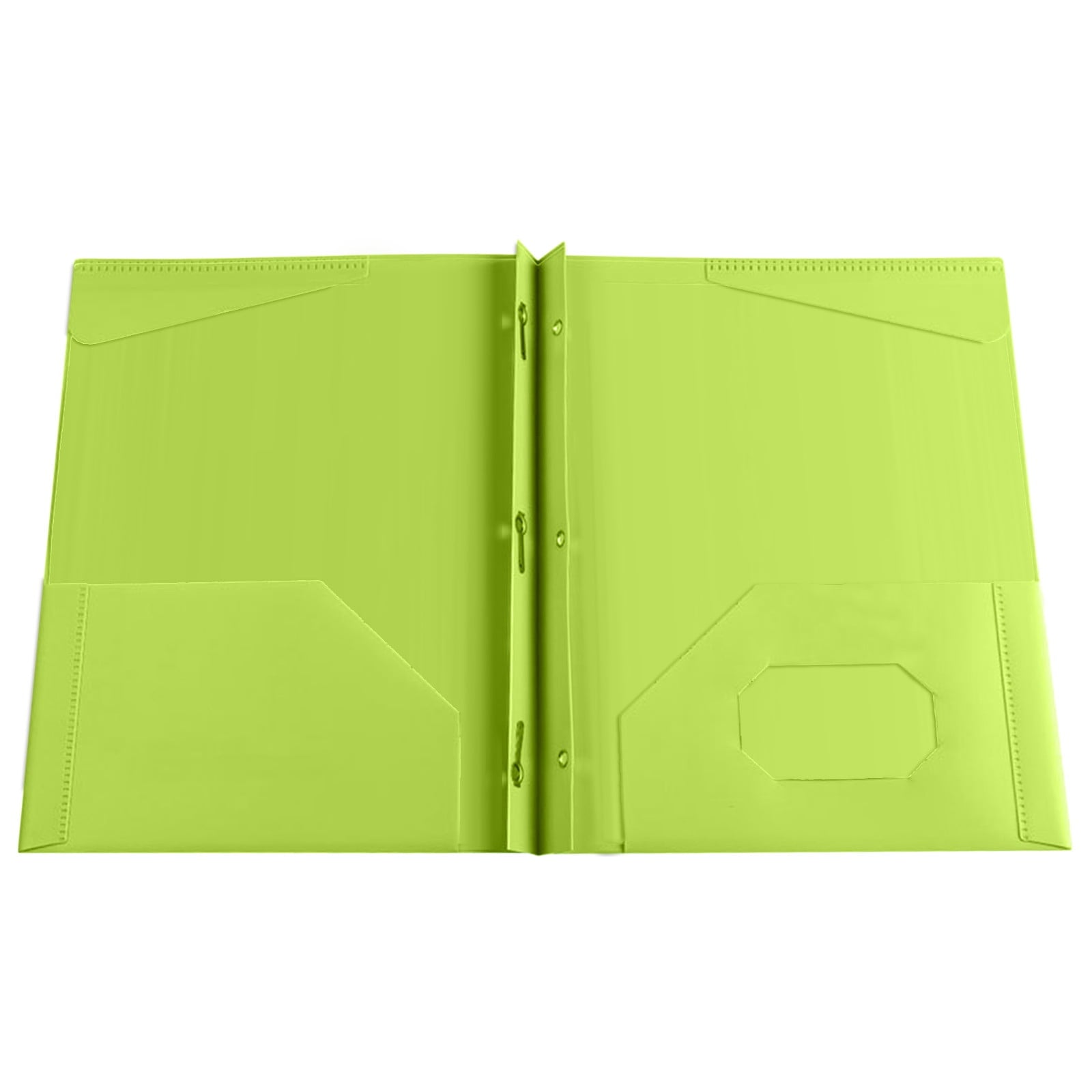 ajkijo Plastic Folders With Pockets Heavy Duty Pocket Folders Letter Size File Folders For Documents Office School Green