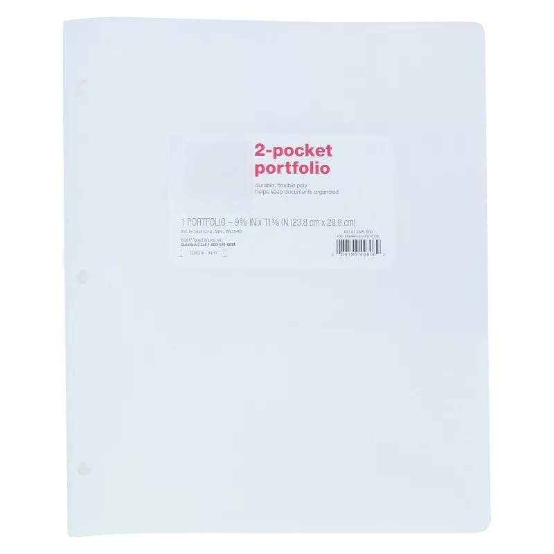2 Pocket Plastic Folder - ub&ub 11.34 Inches (L), 9.37 Inches (W)