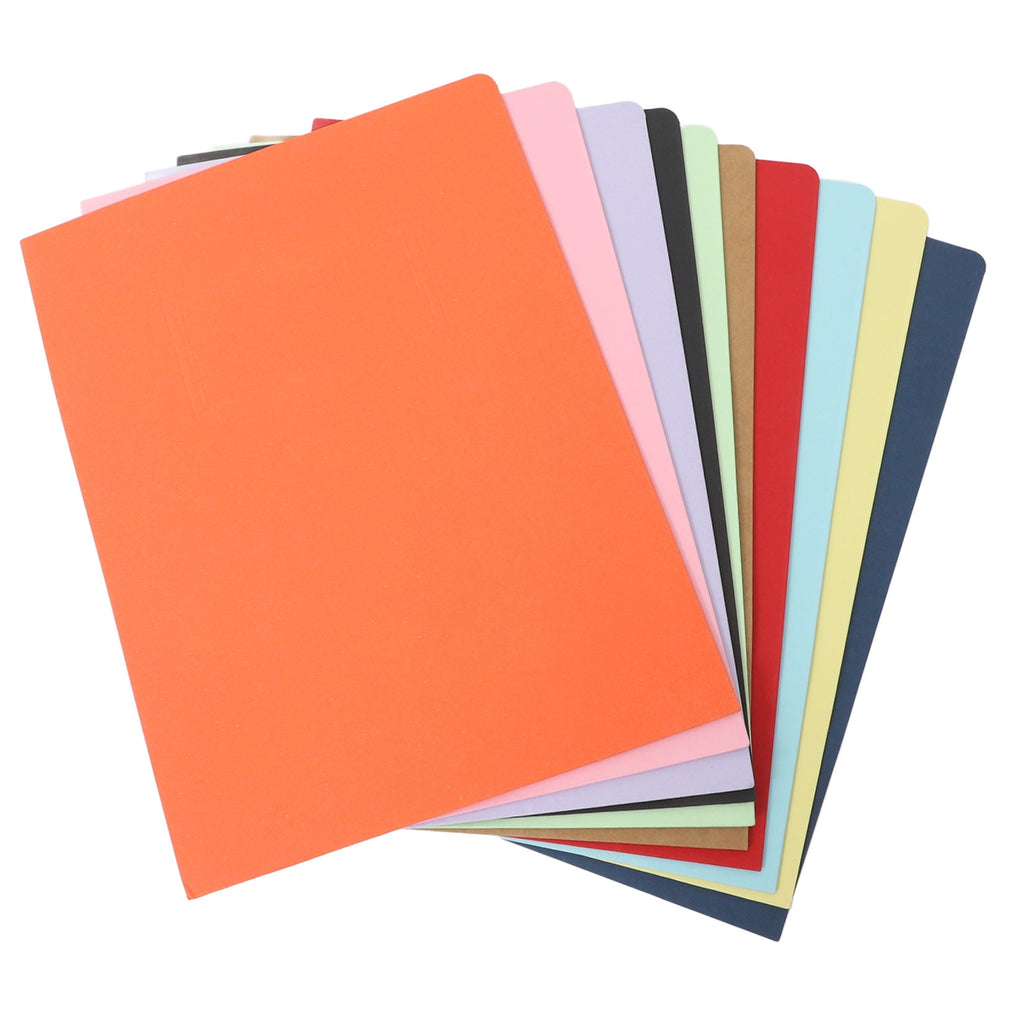 WHAMVOX 10Pcs Folders with Pockets A4 2 Pocket Folders Pocket Folders for Documents Paper Folders for Filing Cabinet School Office Resume Portfolio