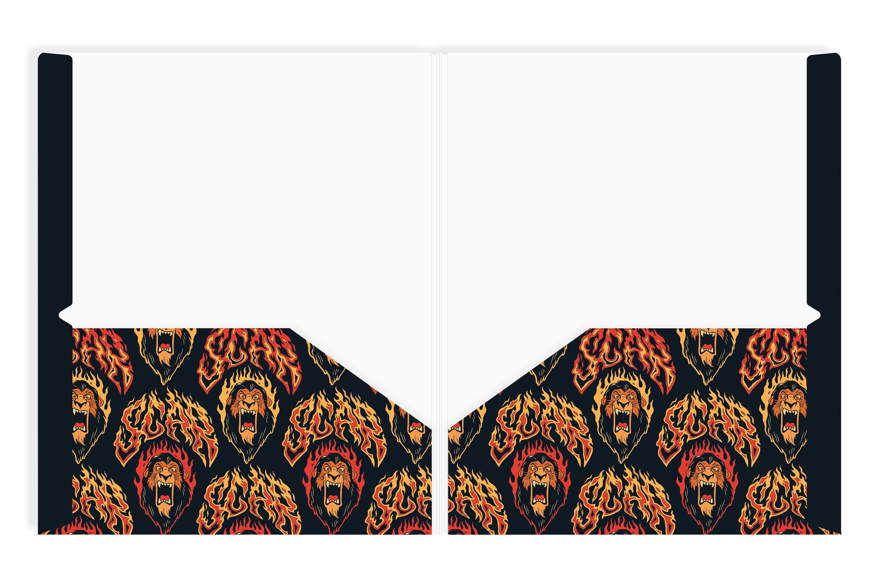 Disney Villains 2-Pocket Paper Folder with 3 Prongs, 9.25" x 11.6", for Students