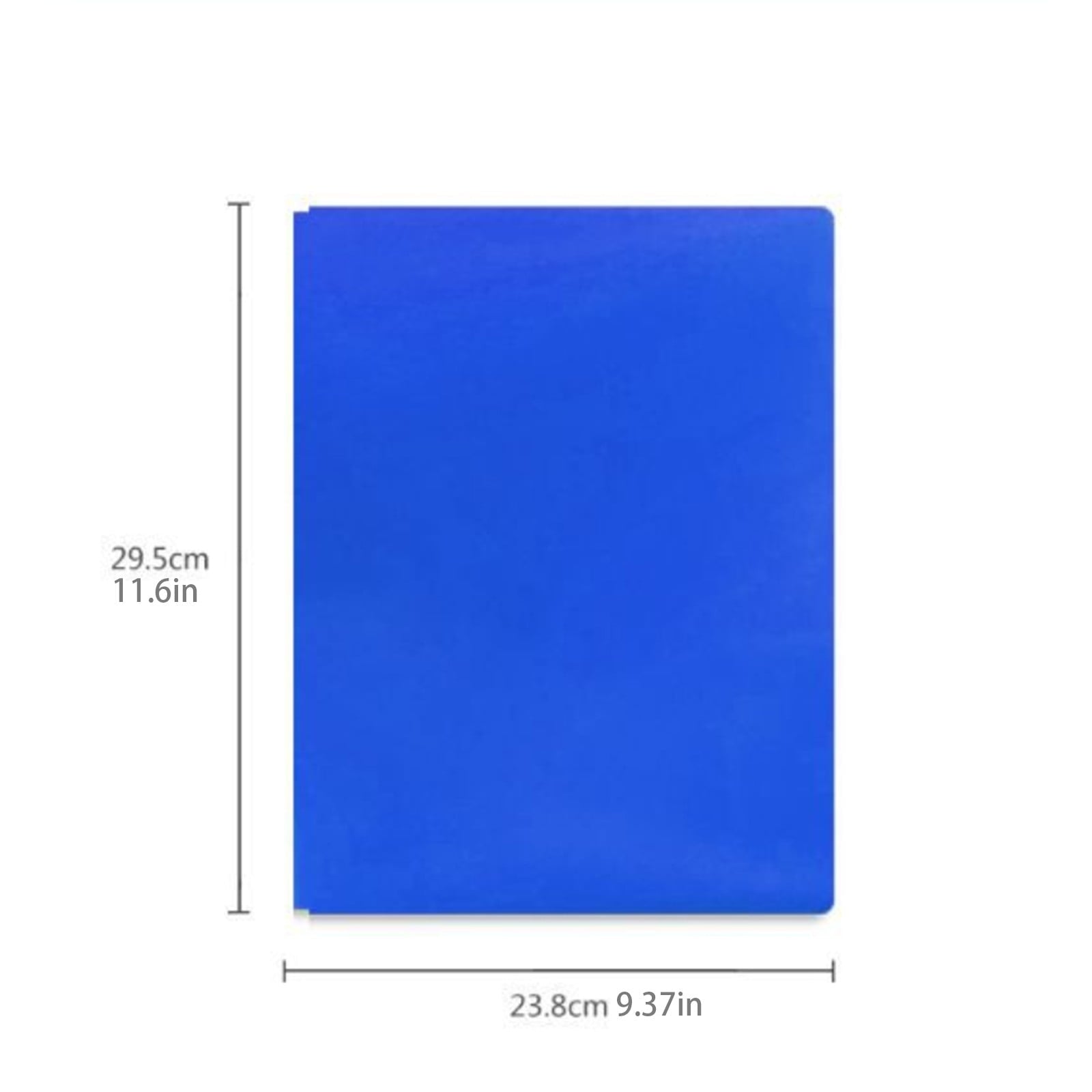 6 Pack HEAVY-DUTY Plastic Folders - 2 Pocket with Prongs & Brads, Back to School Classroom Bulk Organizers for Homework(Black,9.37x11.6")