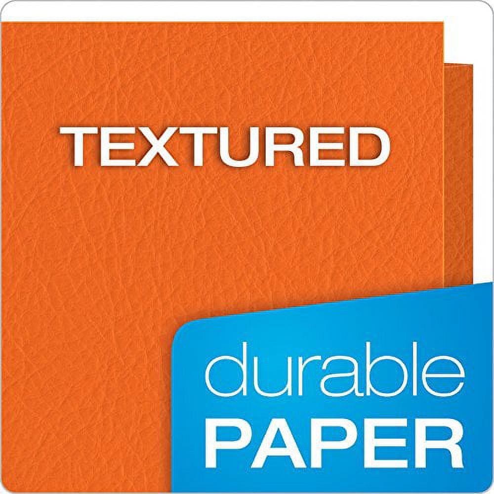 oxford twin pocket folders letter size orange 25 per box (57510)