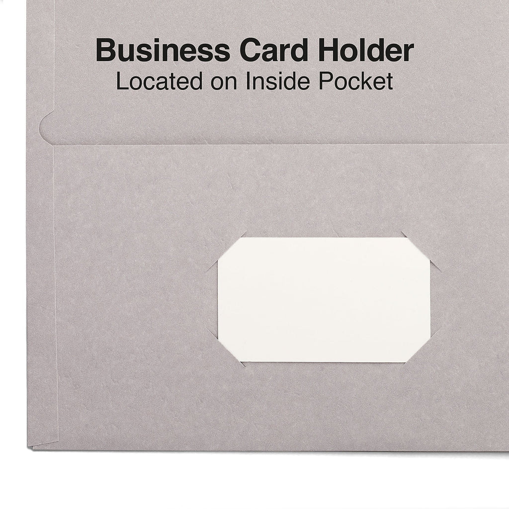 HITOUCH BUSINESS SERVICES 2-Pocket Presentation Folders Gray 10/Pack 13380
