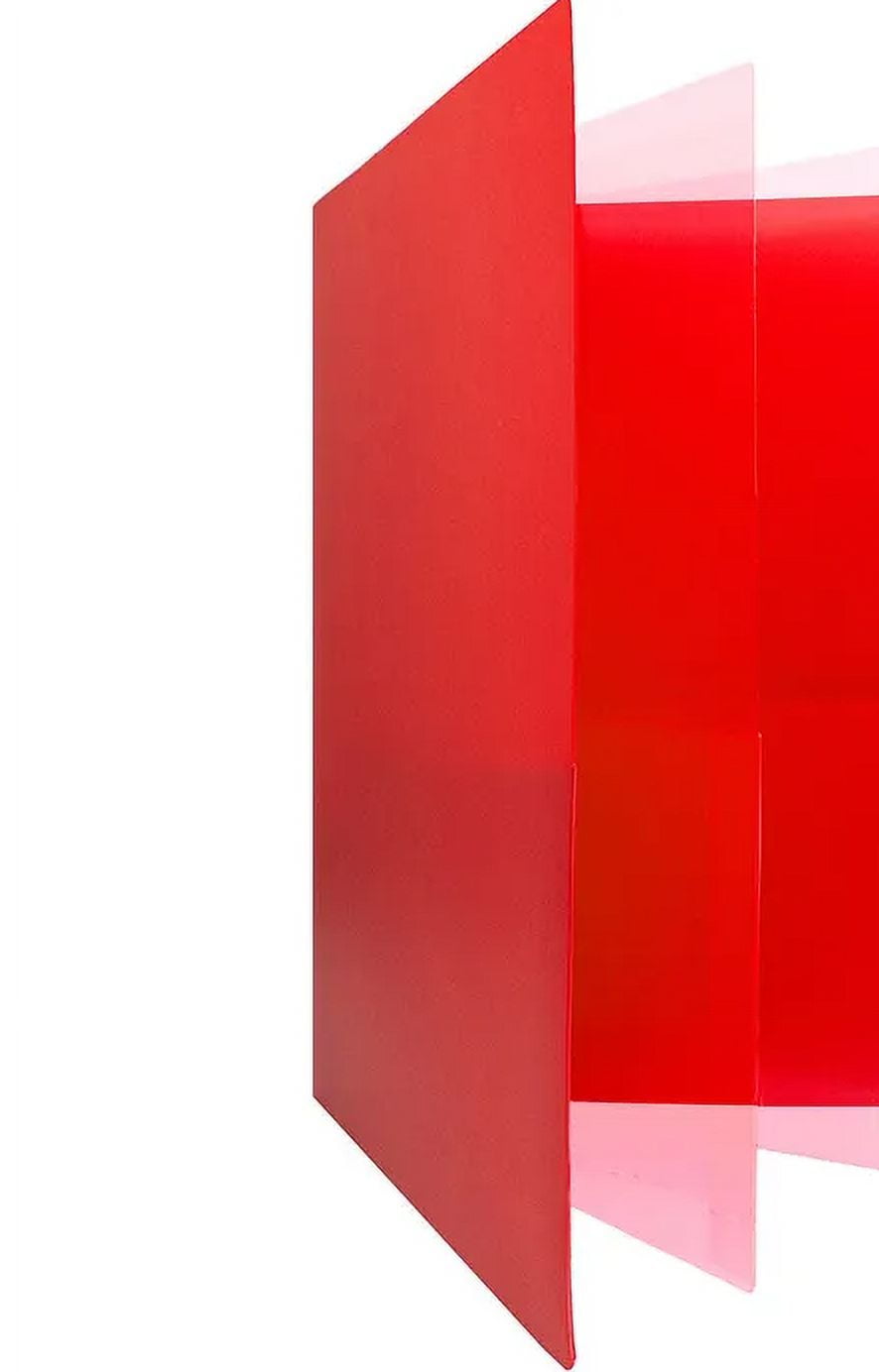 JAM Paper Heavy Duty Plastic Multi Pocket Folders, 6 Pocket, Red, 2 Folders Pack