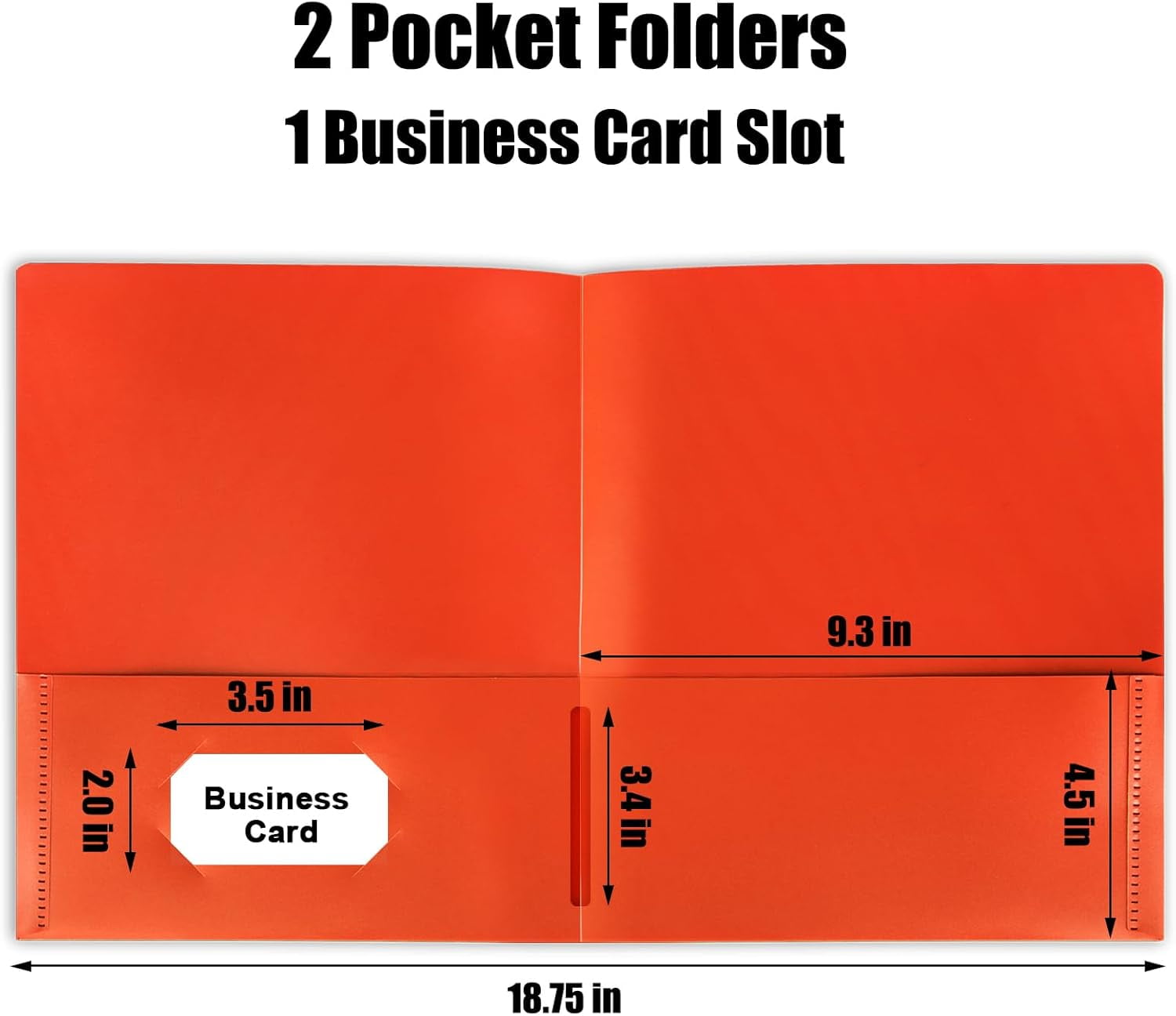 5 Pack Multicolor Plastic Folders Heavy Duty Assorted Pocket Folders
