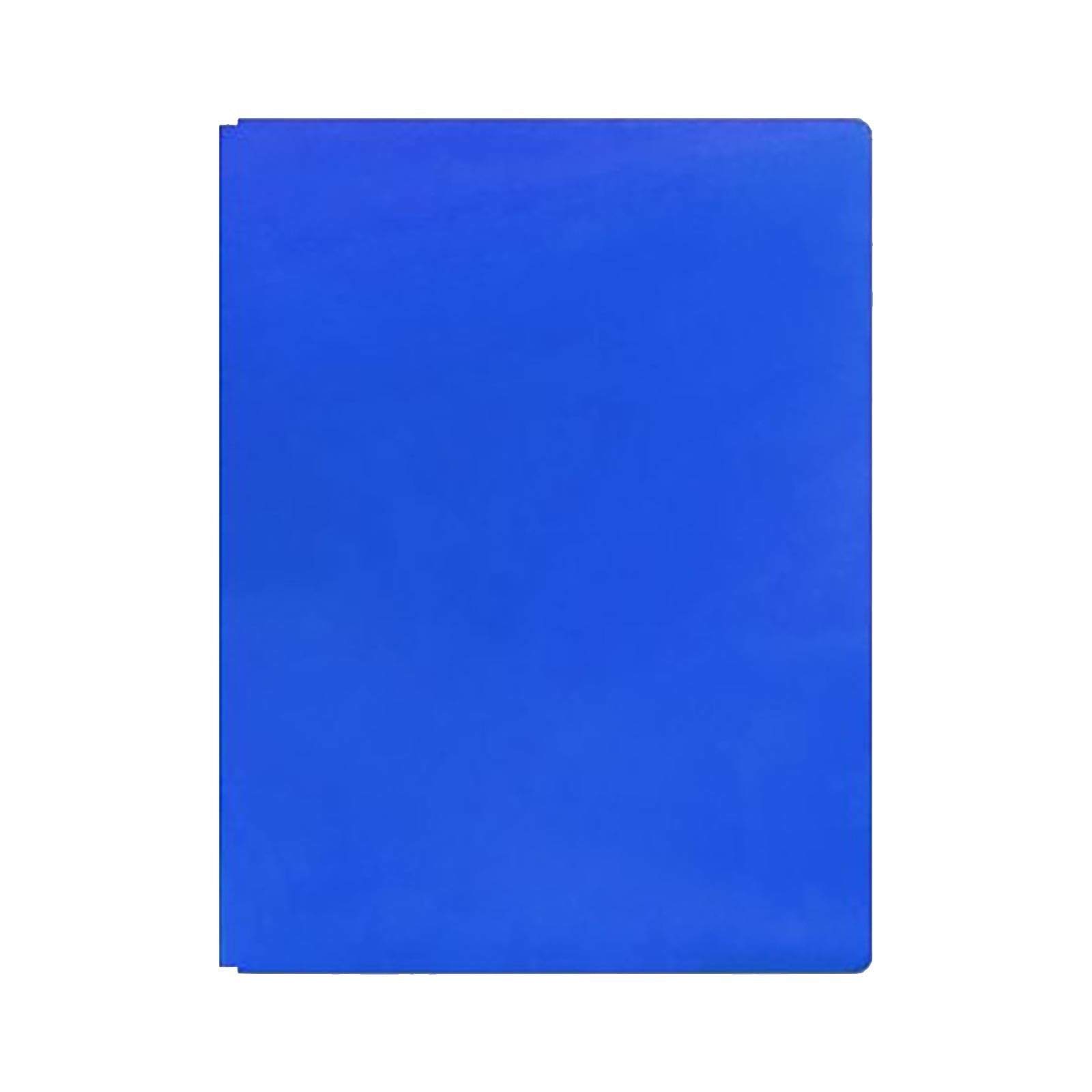 Blue Plastic Folders with Pockets 3 Hole Punched,Folders with Prongs - Assorted Colors - Plastic Folders with Pockets and 3 Prongs Fastener,Heavy Duty File Folders for School Supplies,Letter Size