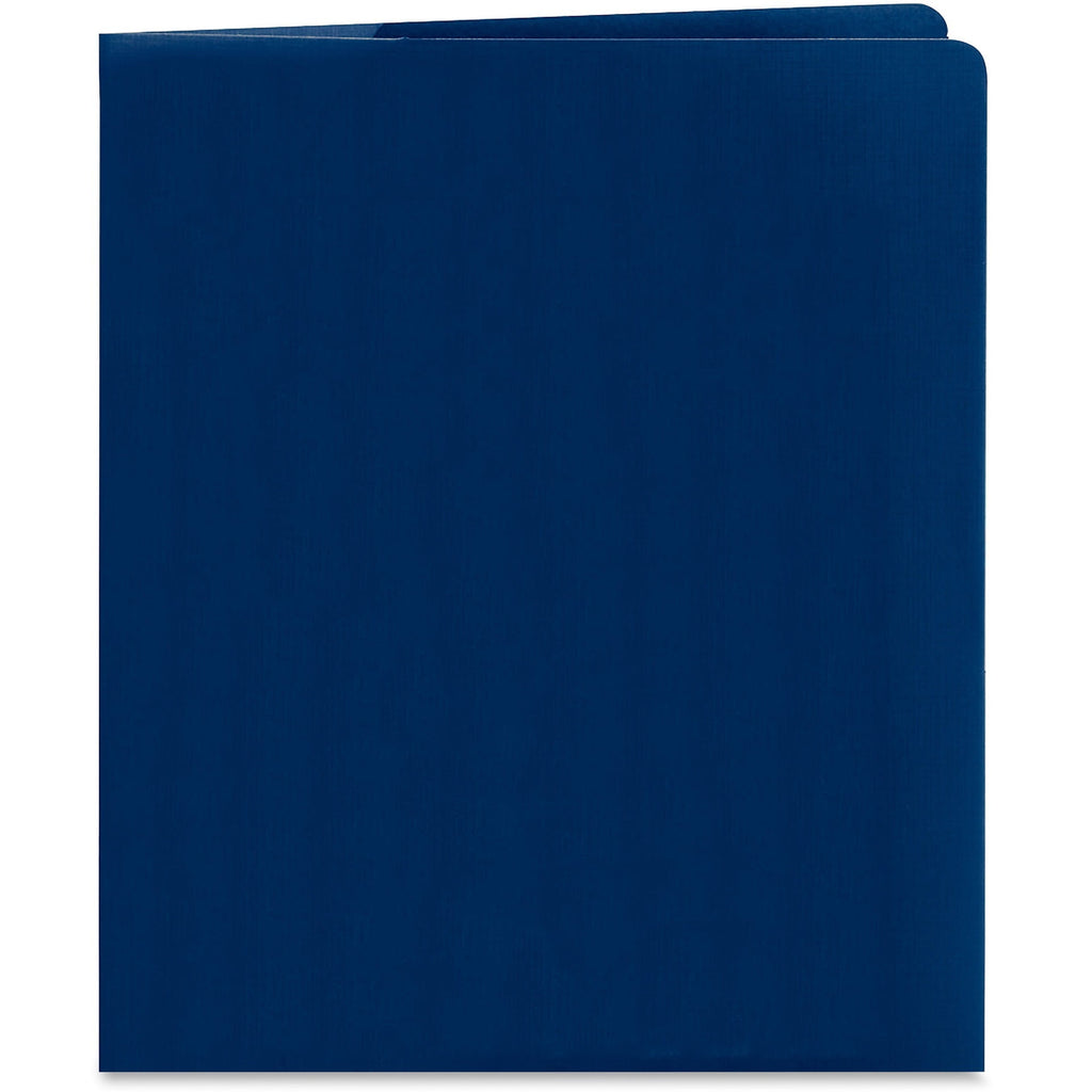 Smead Lockit® 2-Pocket Folders Dark Blue 25/BX Letter (87982)