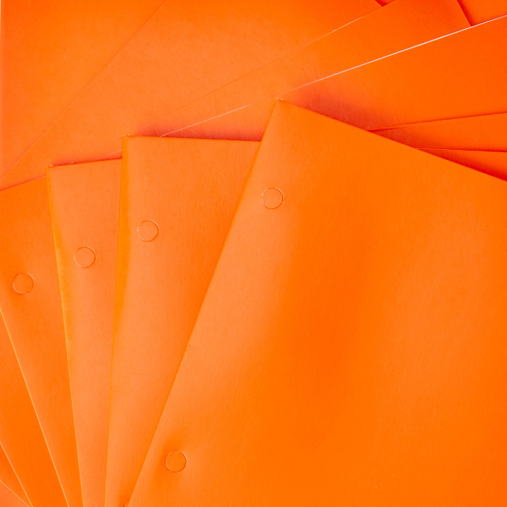 (20 pack) Pen + Gear Two Pocket Paper Portfolios, 50 Count, Orange, Letter Size