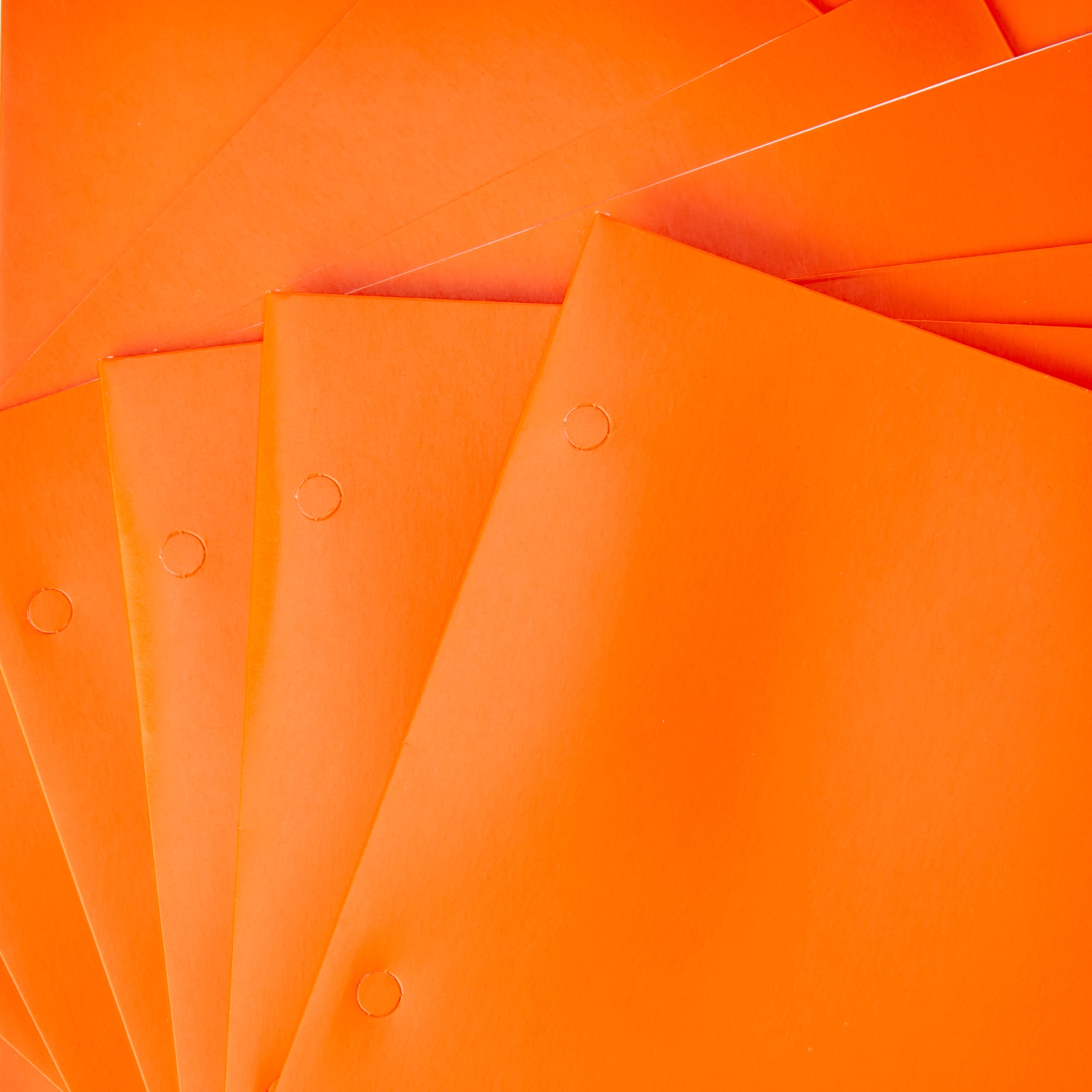 (20 pack) Pen + Gear Two Pocket Paper Portfolios, 50 Count, Orange, Letter Size