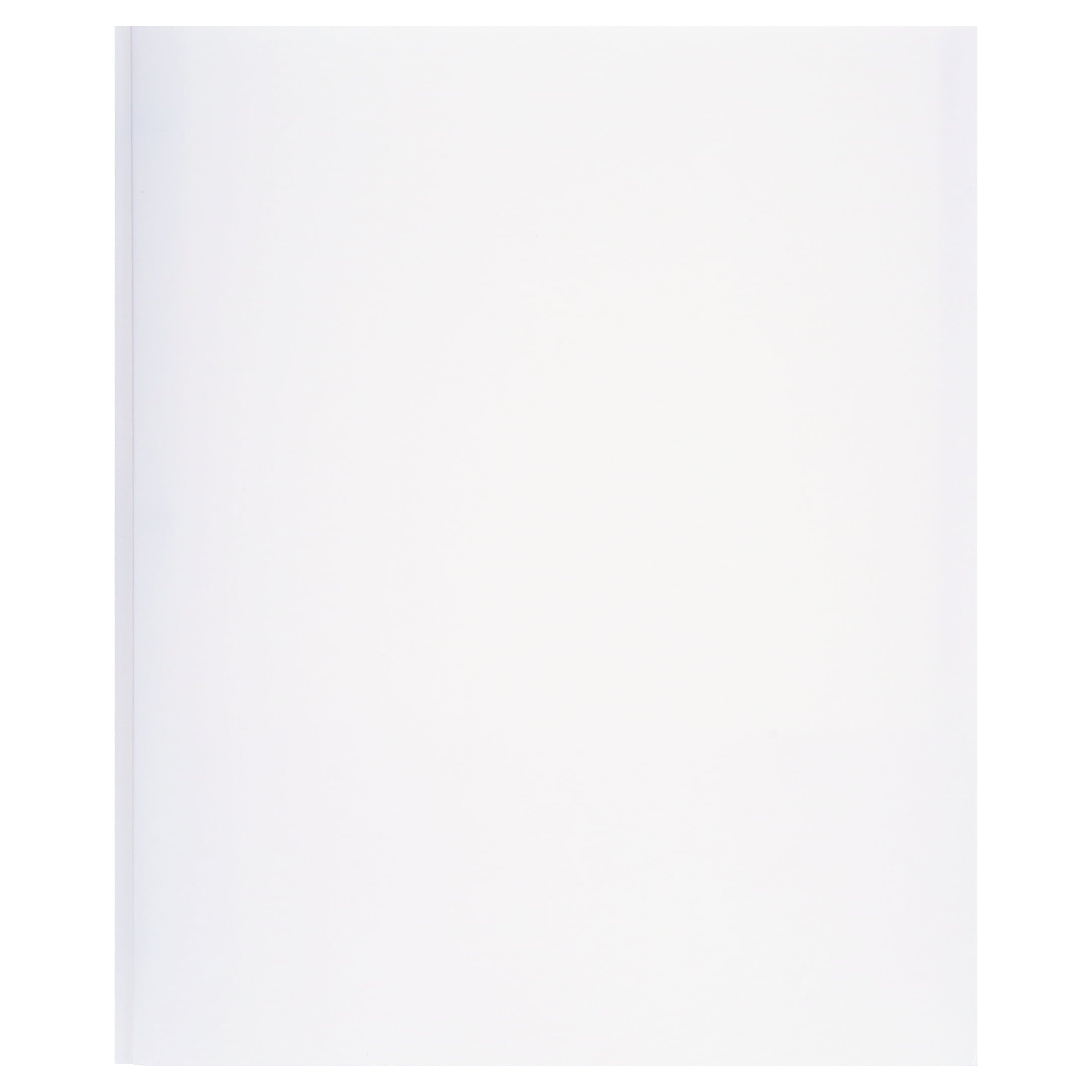 White Paper 2 Pocket Folders with Prongs, 50 Pack, by Better Office Products, Matte Texture, Letter Size Paper Folders, 50 Pack, with 3 Metal Prong Fastener Clips, White
