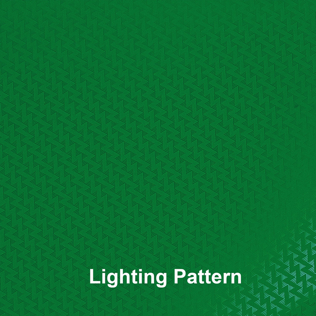 Vivin 10-Pack Plastic Folders with 3 Prongs and 2 Pockets, Green Lighting Pattern