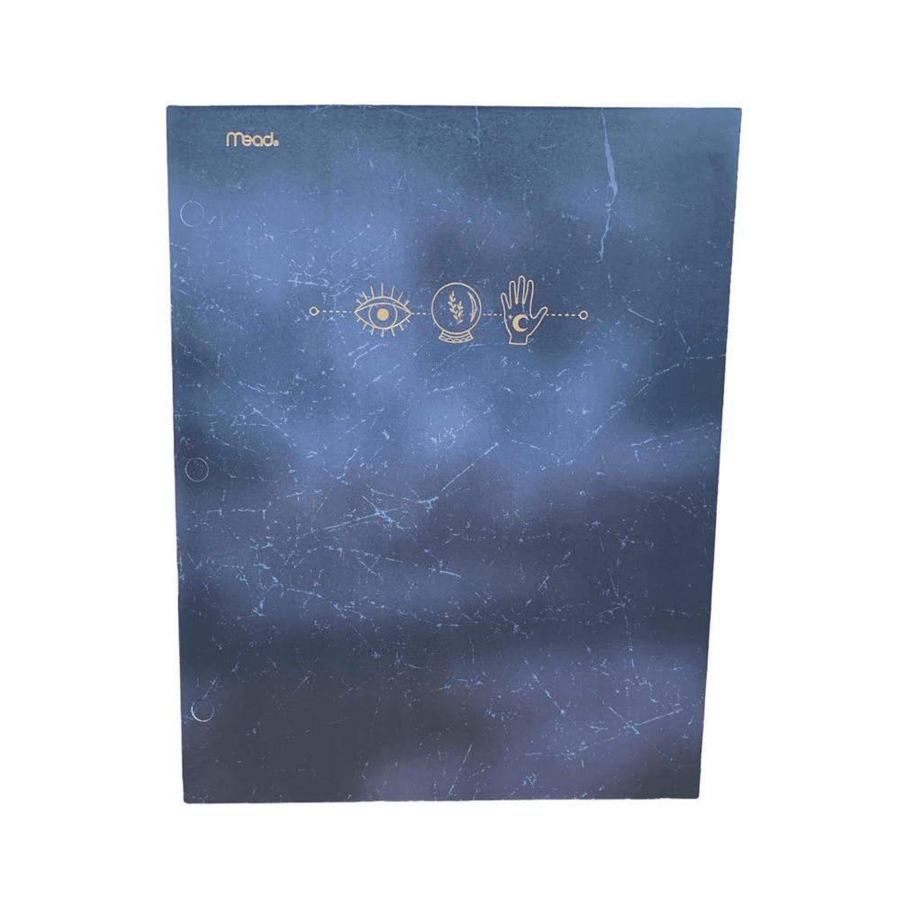 2 Pocket Folders Heavy Duty Set of 3 Portfolios Astrology and One Outer Space Pencil