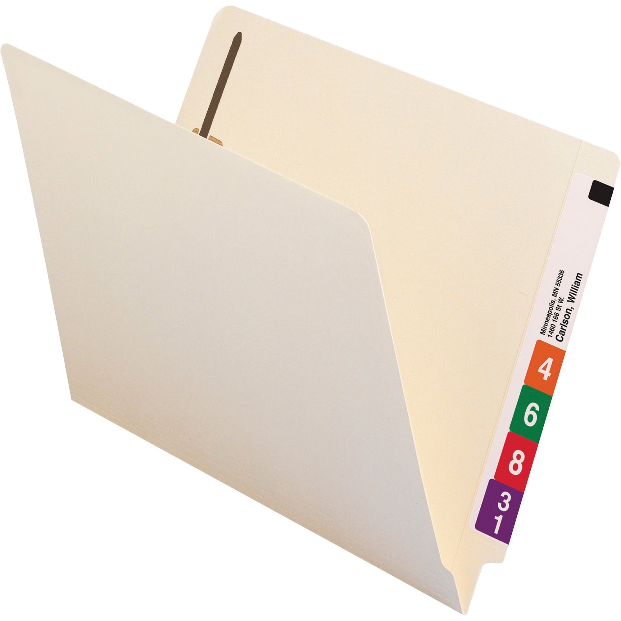 Smead Folder,Straight,Letter,W/Pckt,PK50 34100
