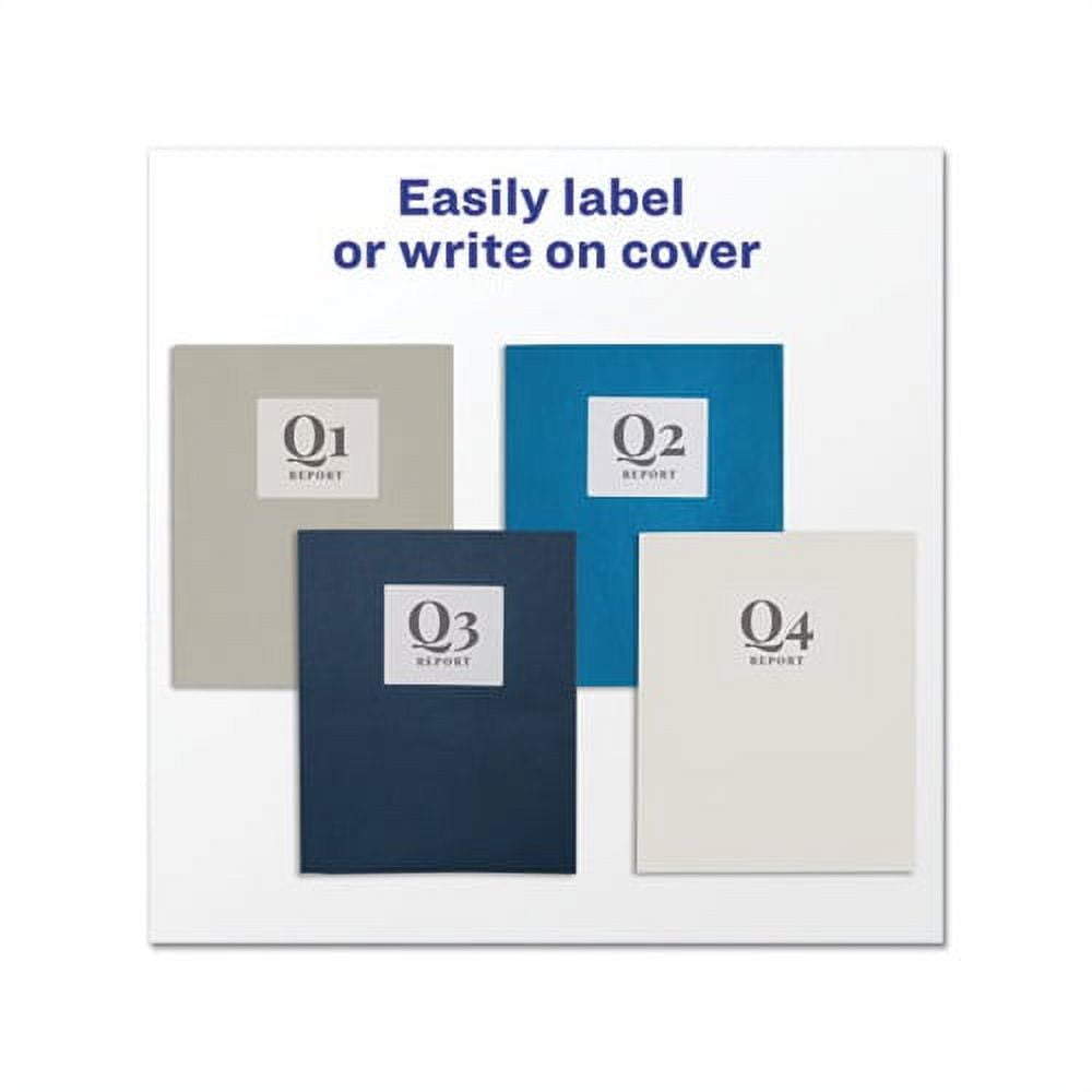 Two-Pocket Folder 40-Sheet Capacity, Gray, 25/Box