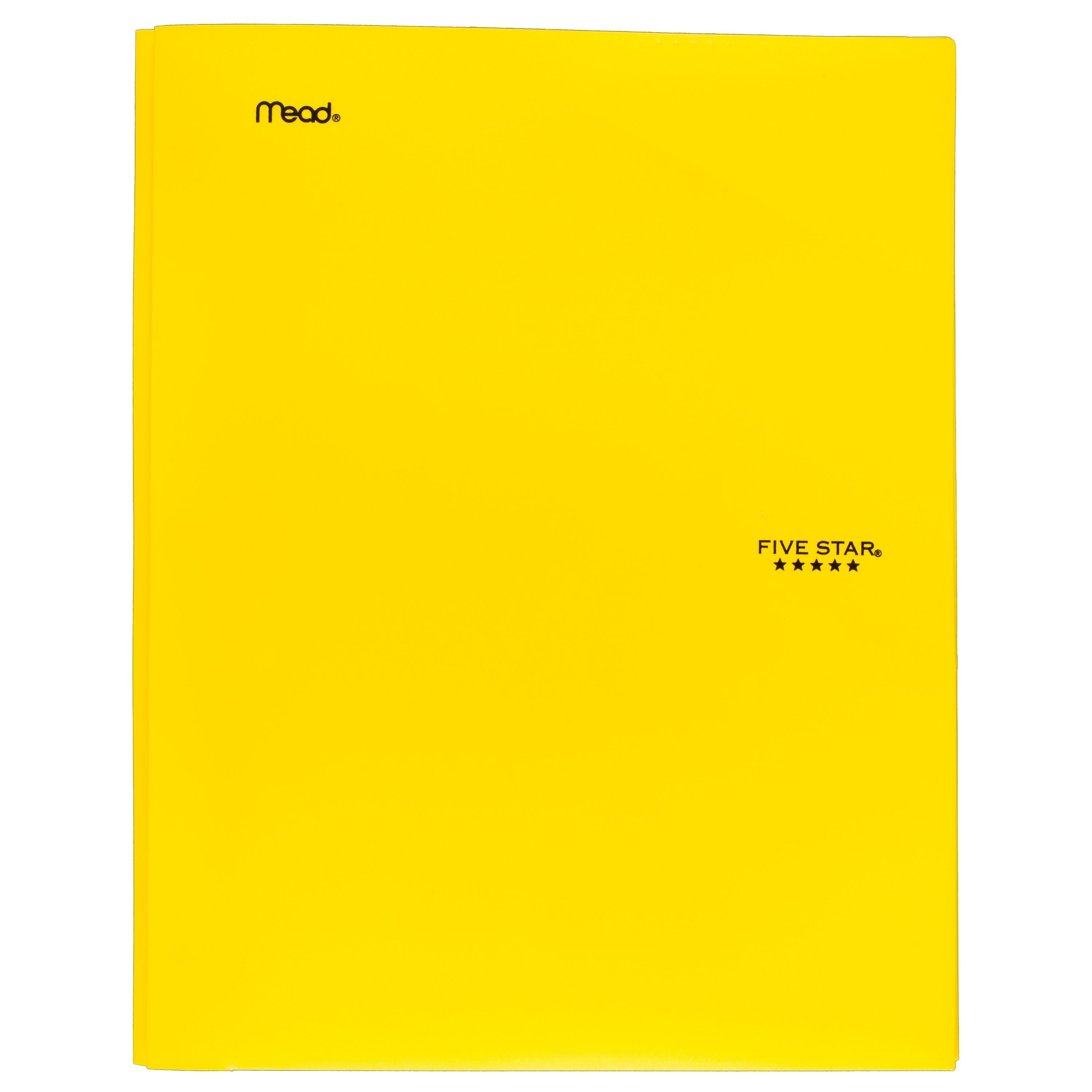 Five Star Stay-Put Pocket & Prong Folder, Assorted Colors (34030)