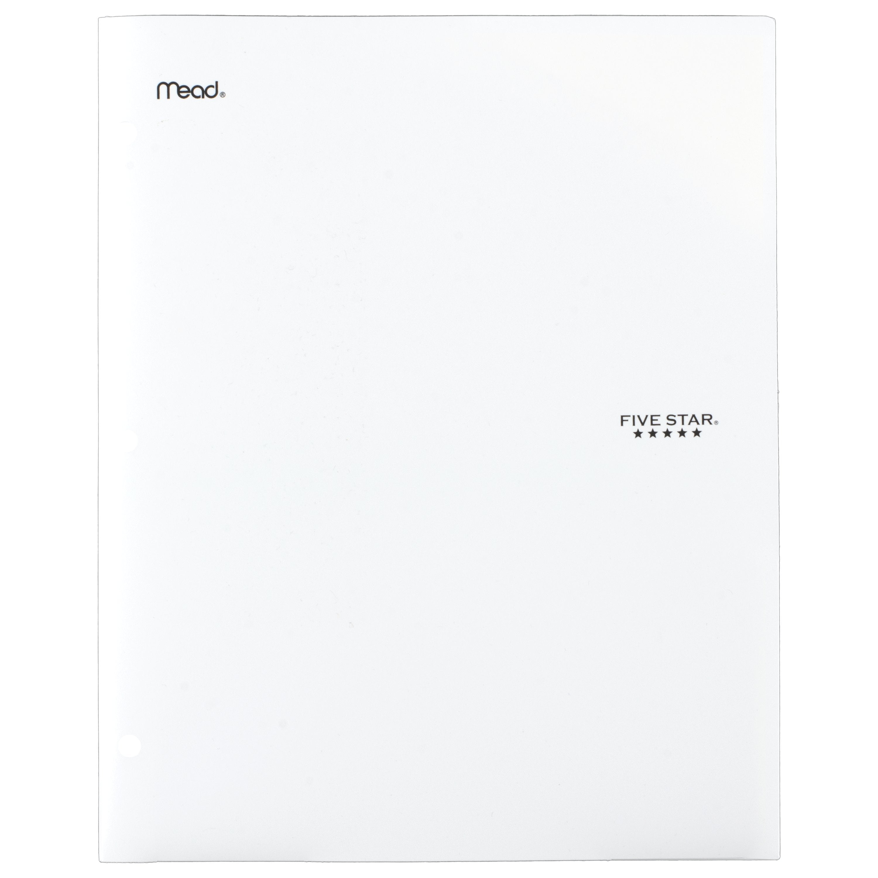 Five Star Stay-Put Pocket & Prong Folder, Assorted Colors (34030)