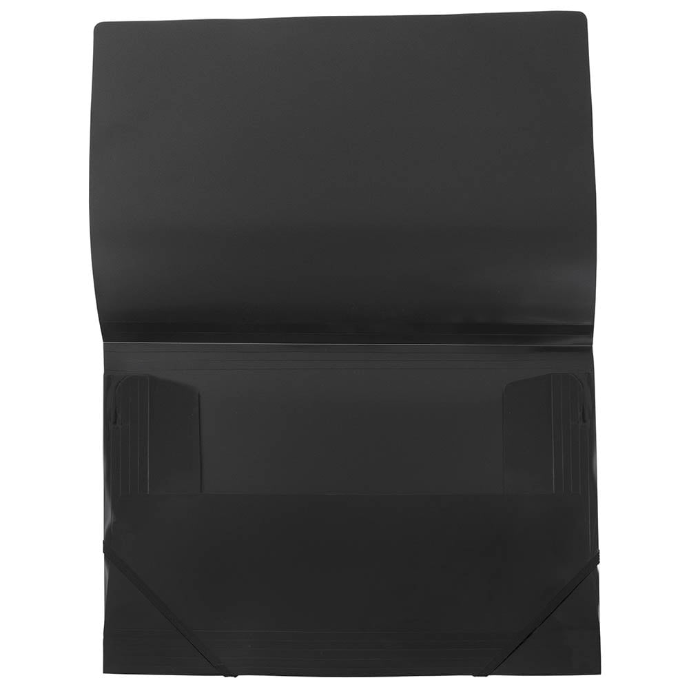 JAM Plastic Portfolio, Legal Booklet, 9 7/8 x 15 1/4, Black, 1/Pack