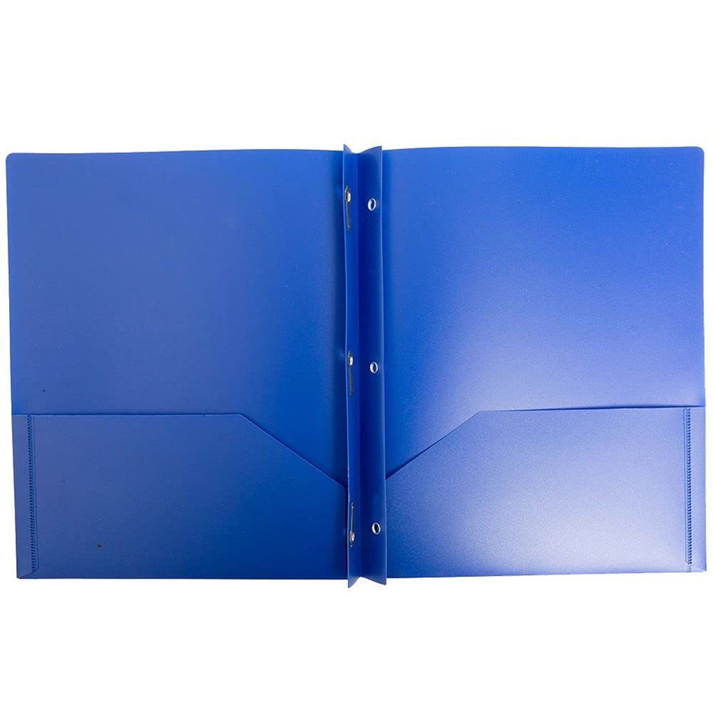 Blue Plastic Folder,Blue Folder with Prongs,Blue Plastic Folder with Prongs,Plastic Folders with Pockets And Prongs,Folder with Pockets And Prongs,With Prongs for School Office, Letter Size