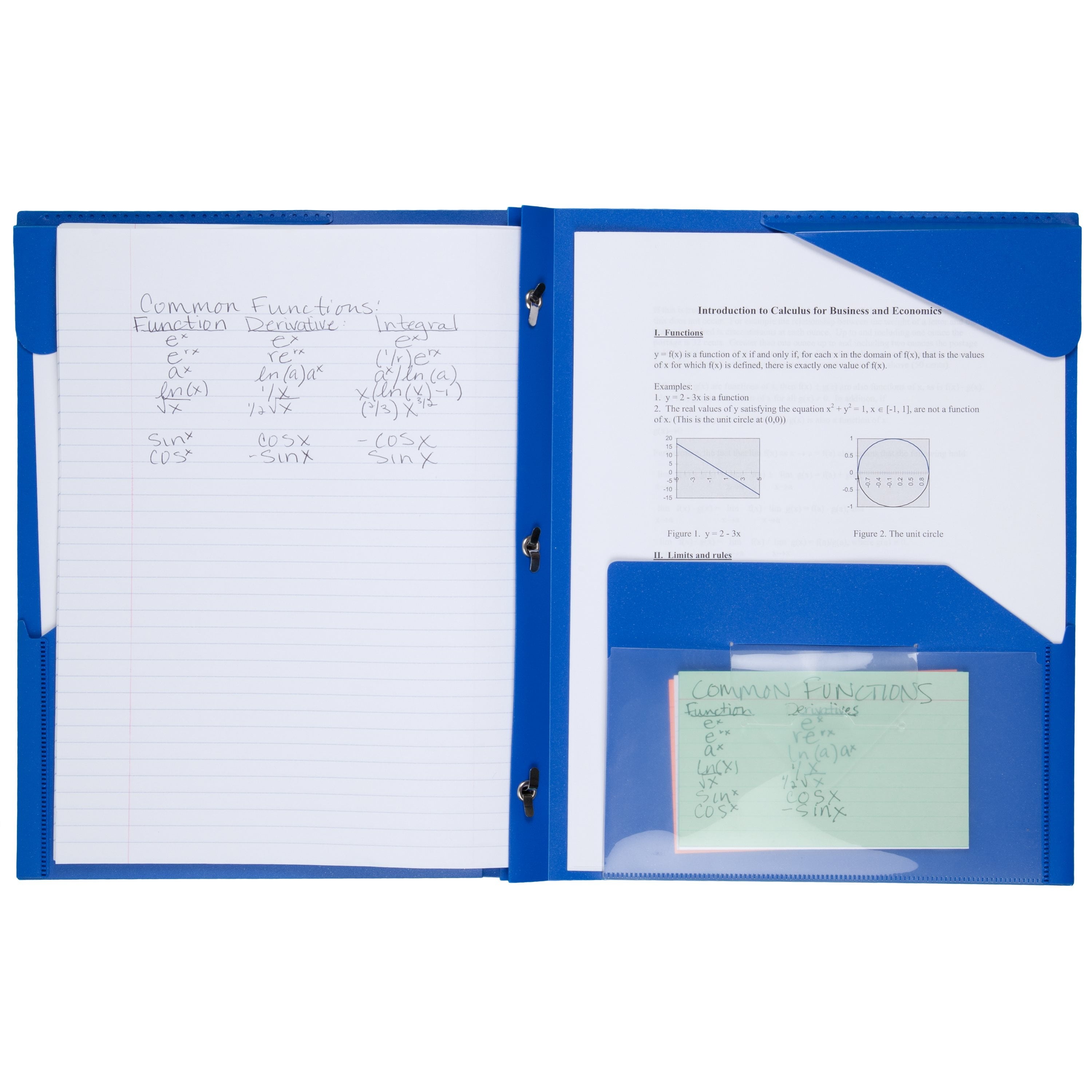 Five Star 2-Pocket Stay-Put Plastic Folder, Assorted Colors (72115)