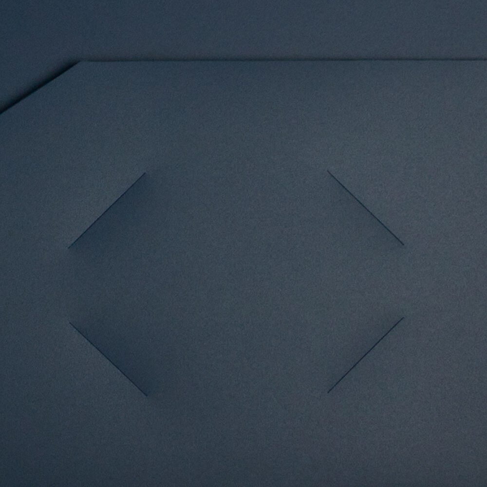 JAM Paper Heavy Duty Plastic 2 Pocket School Folders, Navy Blue, 3/Pack