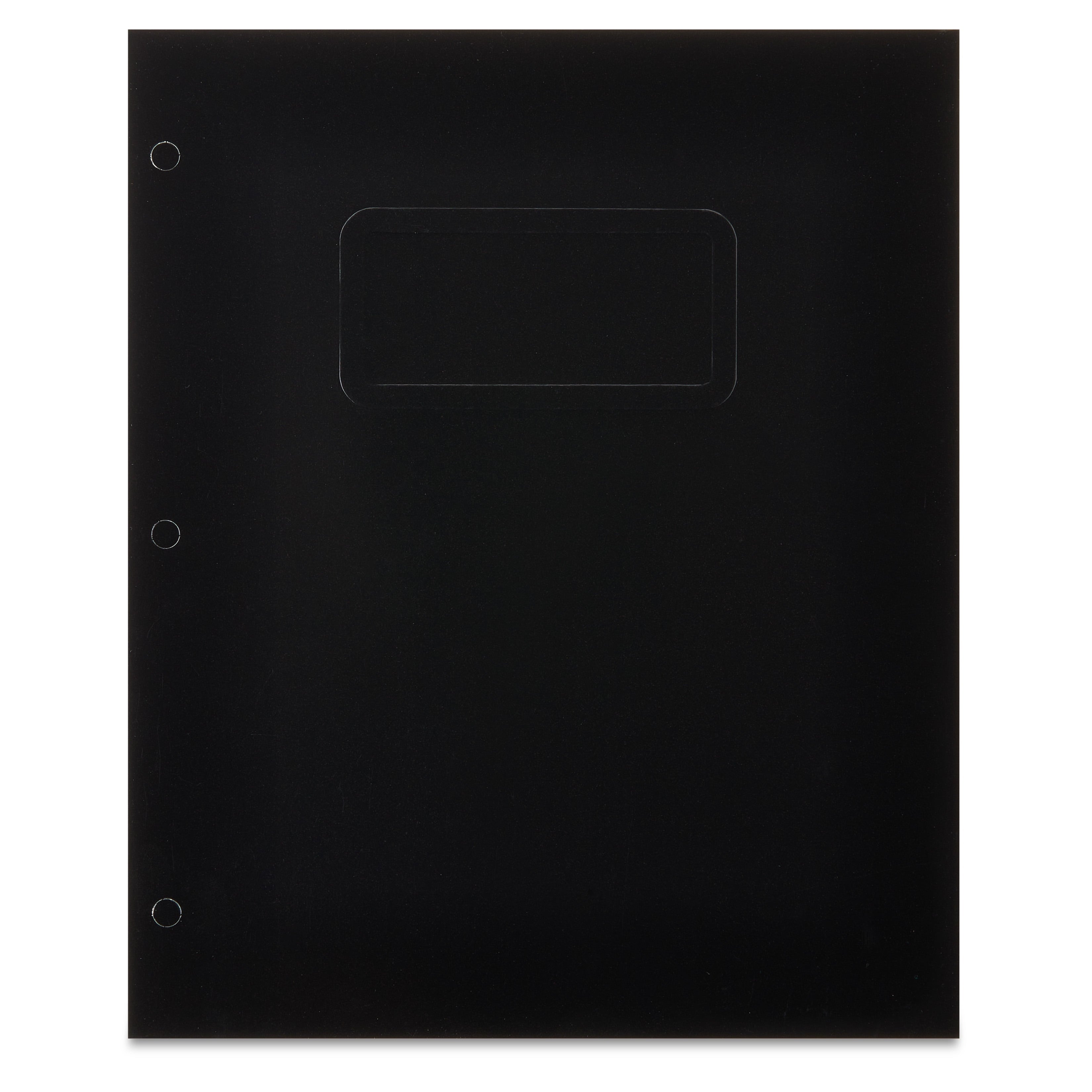 Pen+Gear Letter Size 2-Pocket Paper Folders, Black, 9.4" x 11.4", 10 Count