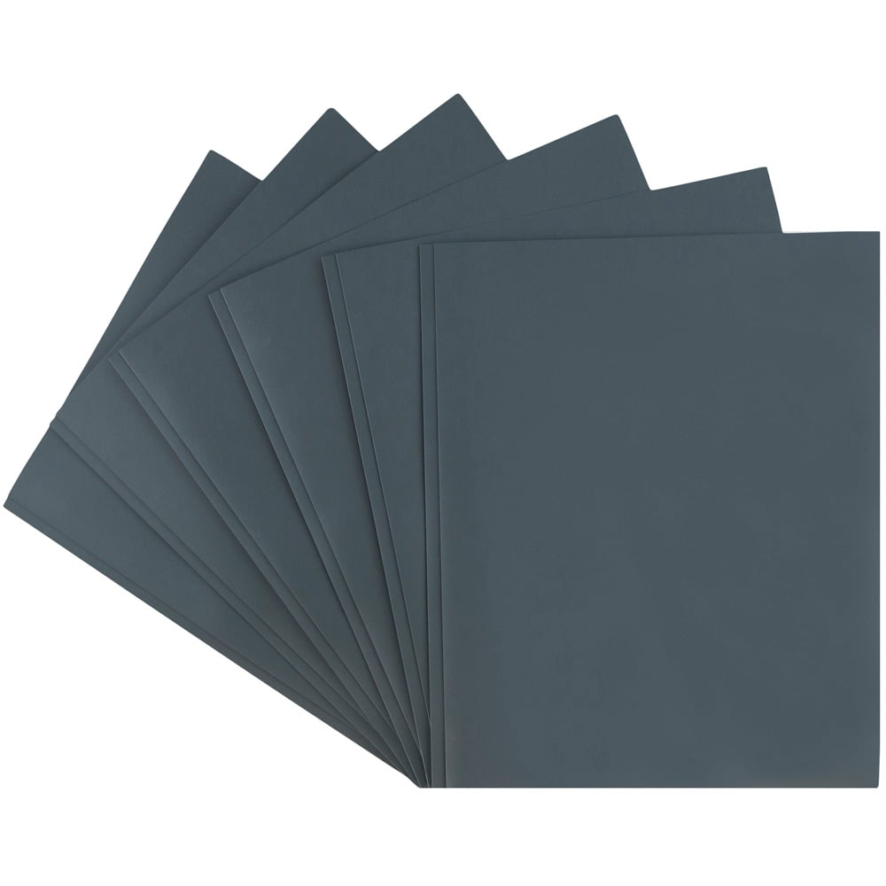 JAM Paper Medium Weight Plastic Presentation Folder with Clasps, Orange, 6/Pack