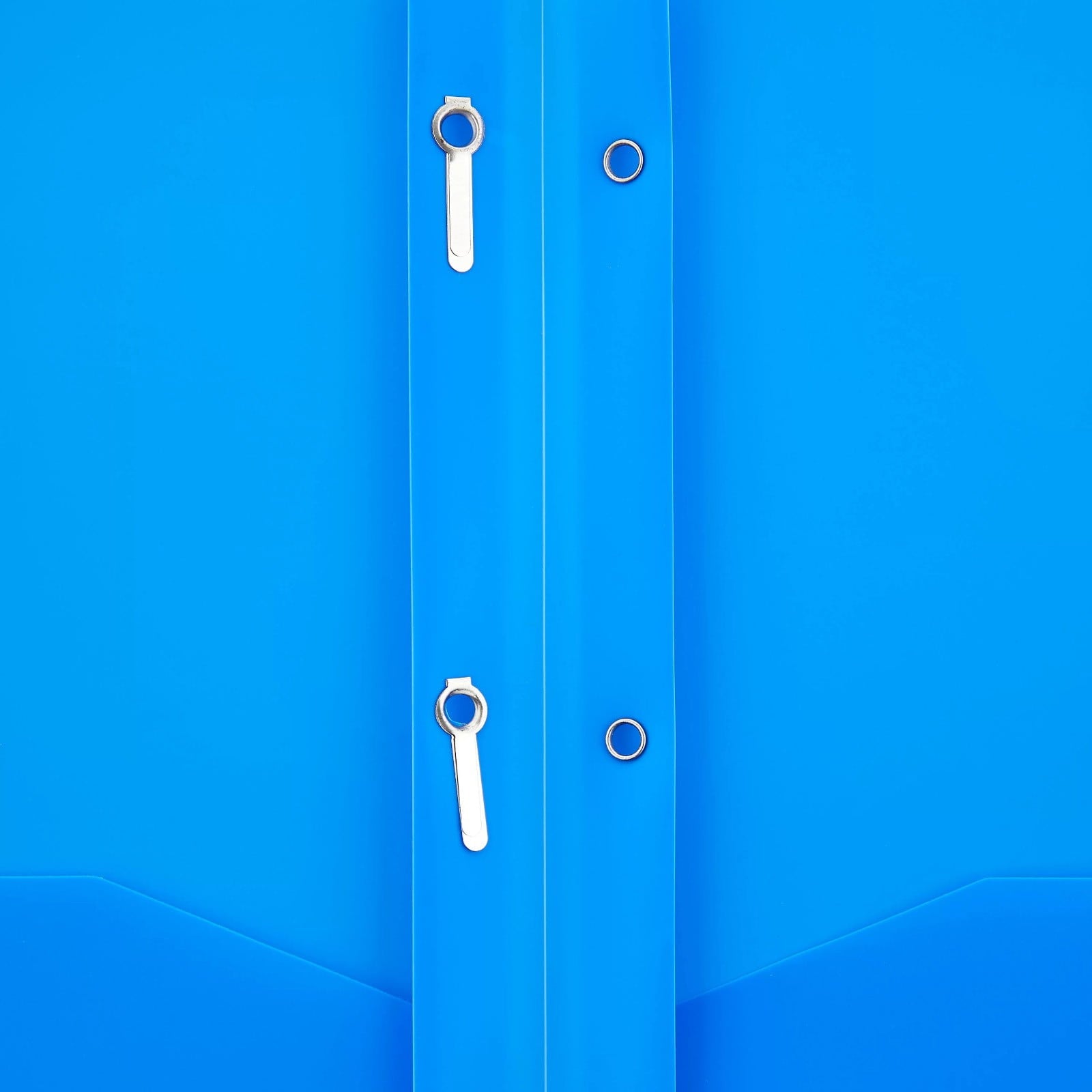 DJJGXAN Folders with Brads and Pockets, Plastic Folder with 2 Pocket and 3-Prong, 2 Pockets Paper Folder, 3 Metal Prongs Fastener Clips Portfolio, Letter Size Folders, 1-Pack (9.57" x 11.73") (Blue)