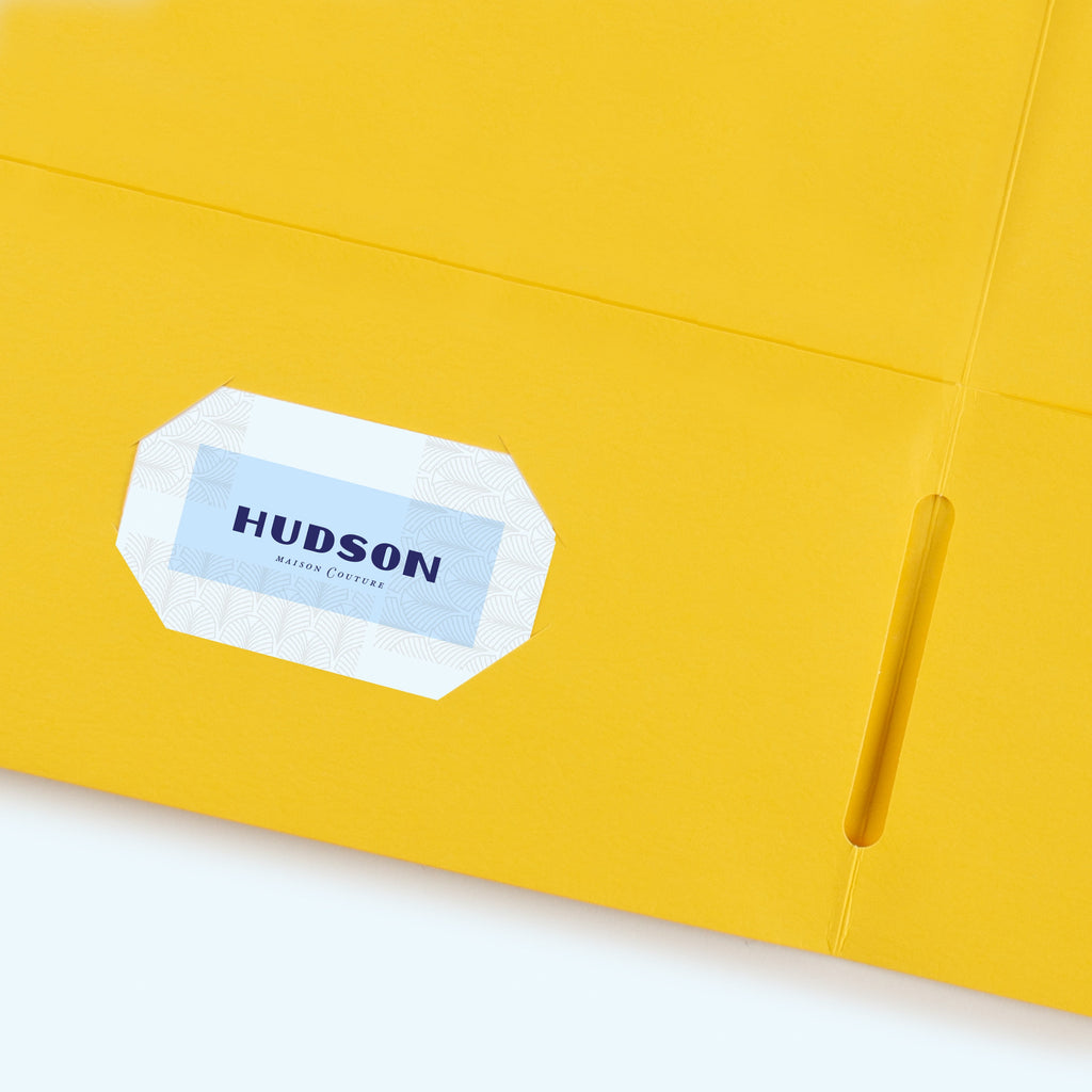 Two Pocket Folders, Holds up to 40 Sheets, 25 Yellow Folders (47992)