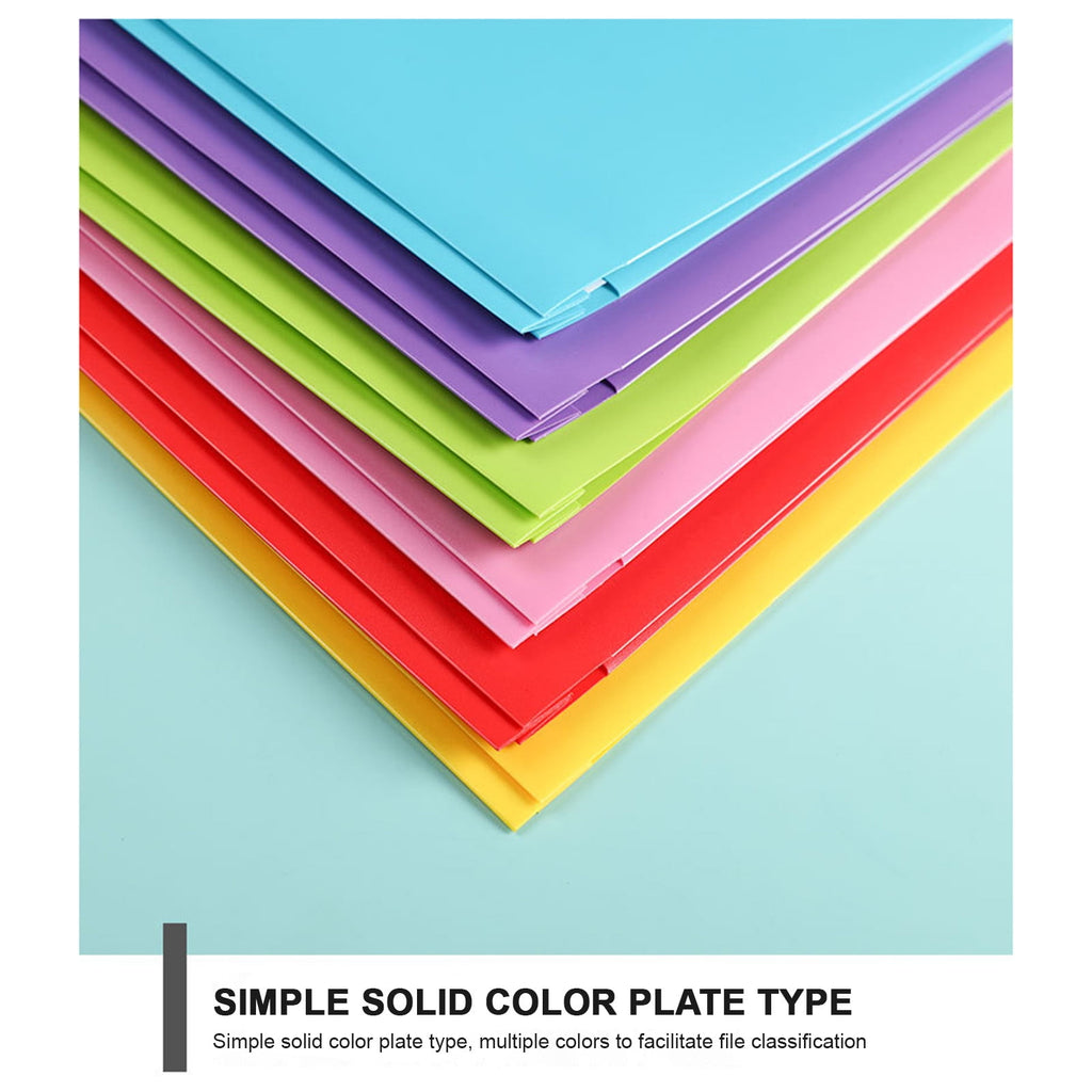 HHBEAUTY Plastic Folders with Pockets and Prongs, Pocket Folders, Folders with Prongs, File Folders with Fasteners, Pocket Folder, Folder with Pockets, Two Pocket Folder （Pink）