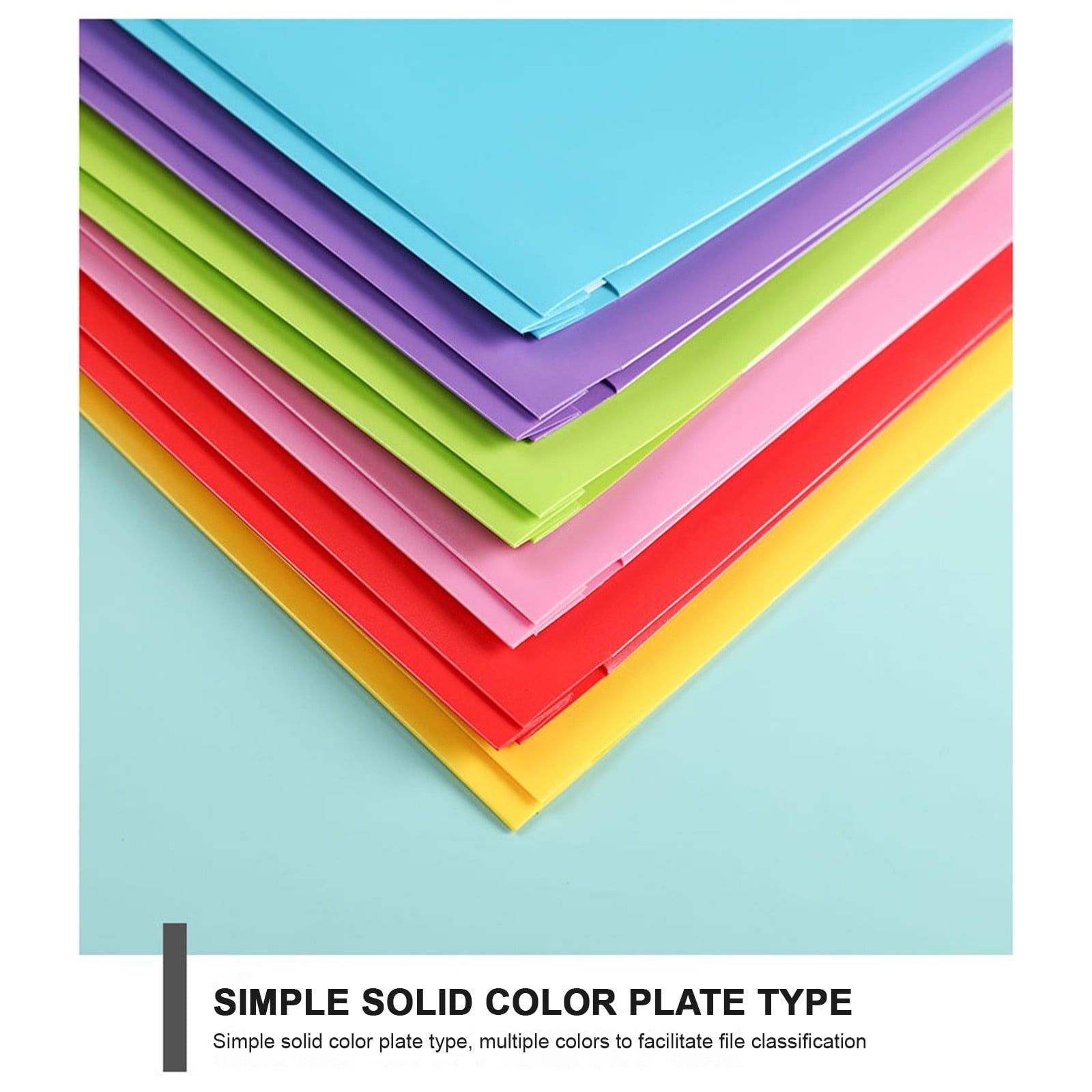 HHBEAUTY Plastic Folders with Pockets and Prongs, Pocket Folders, Folders with Prongs, File Folders with Fasteners, Pocket Folder, Folder with Pockets, Two Pocket Folder （Pink）