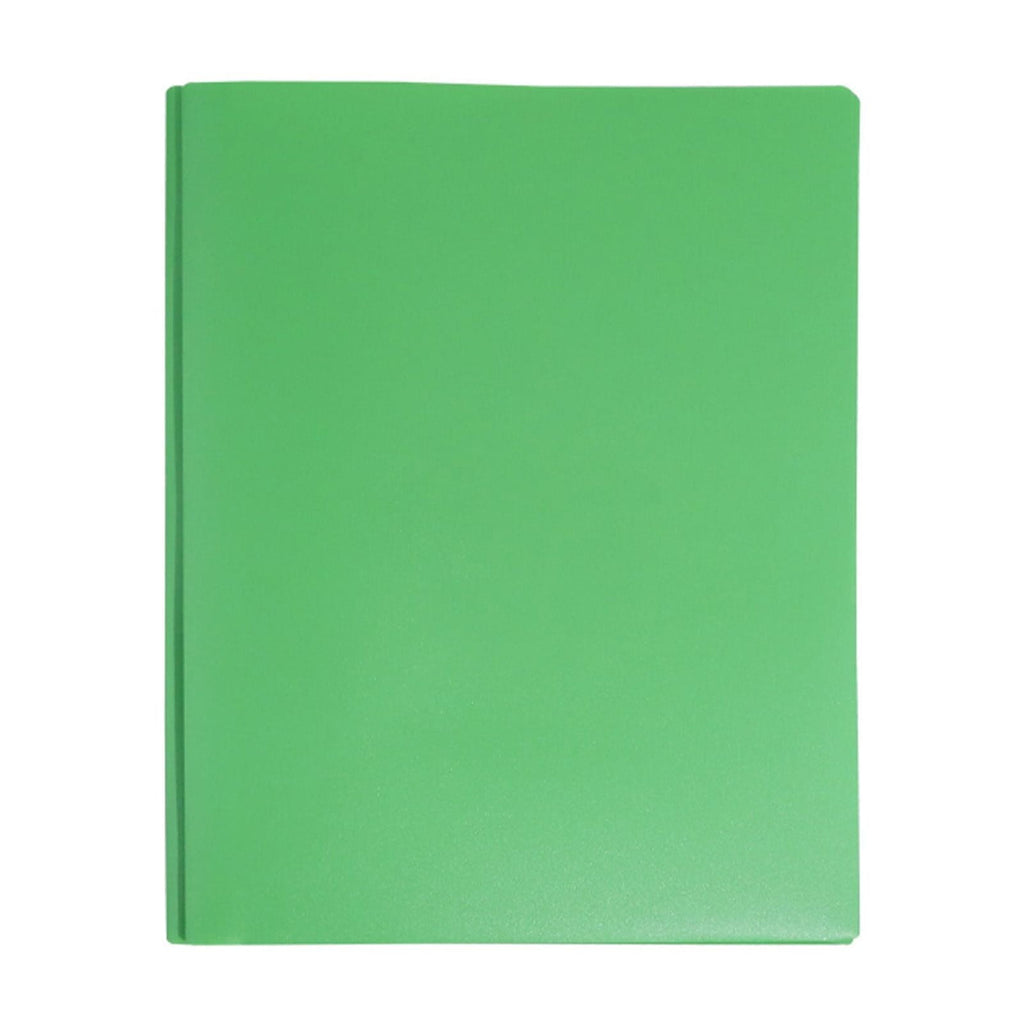 LKXGBMY 3-Prong 2-Pocket Poly Folder, 1Pack Plastic Folders with Pockets and Prong Holds Letter Size Paper, Plastic Pockets Folder for Office and Home, Green