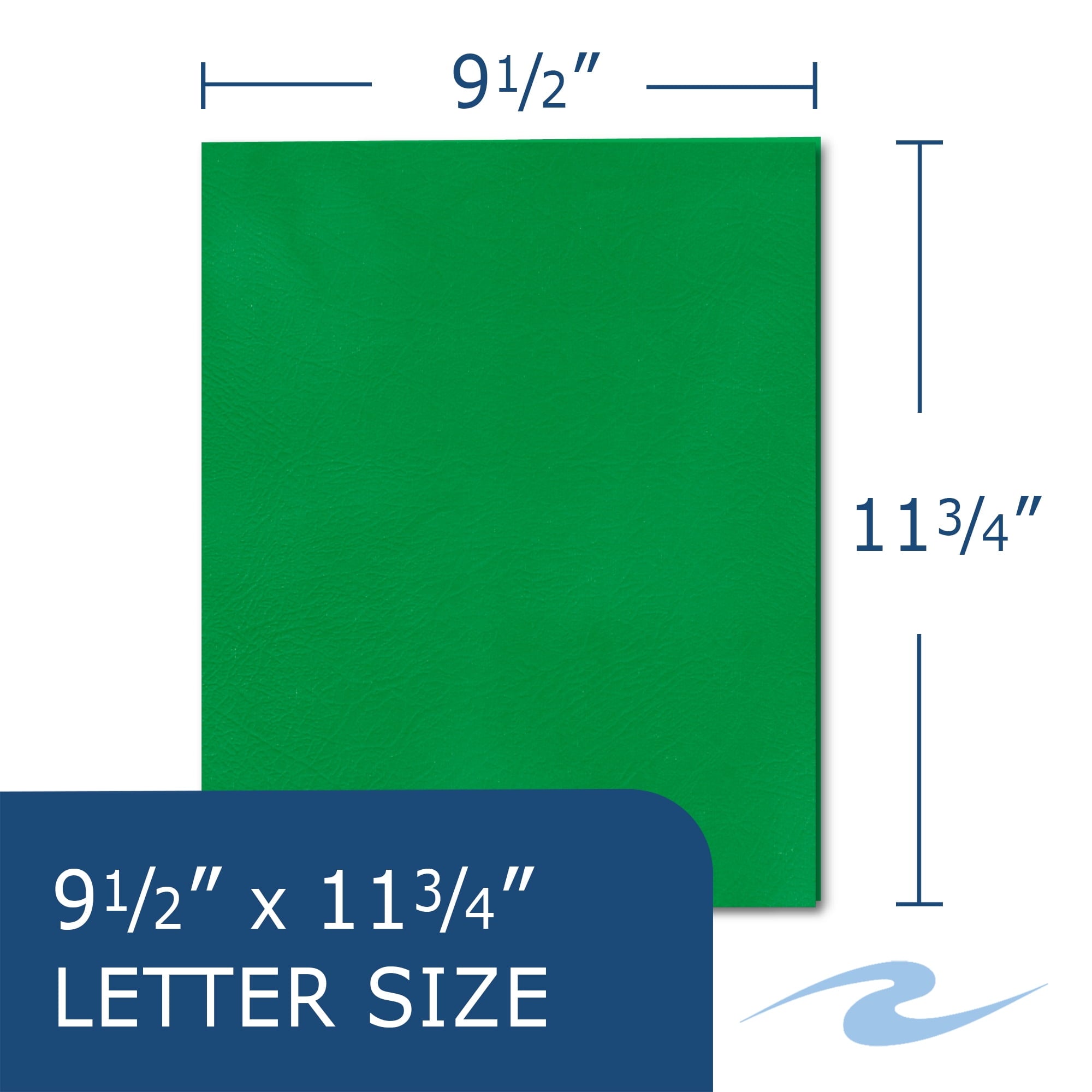 Roaring Spring 50 Pocket Folders in Holder, 11.75"x8.5", Twin Pockets Hold 25 Sheets Each, 5 Standard Colors, Made in the USA