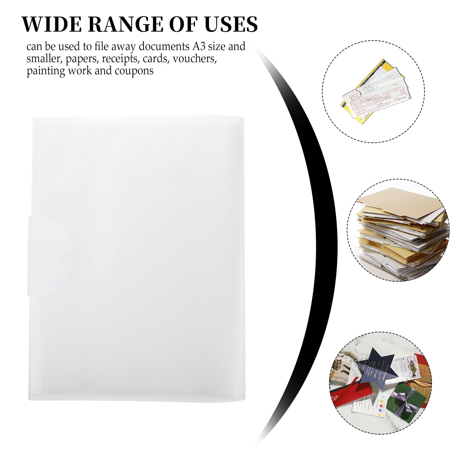 unbranded  Expandable Pocket Folders Storage Organizer Paper Bag Student Office