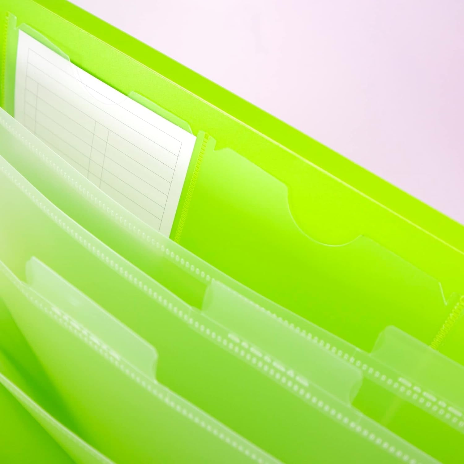 BAZIC Expanding File Folder 7 Pockets w/A-Z Tab Monthly Tabs, Letter Size Plastic File Pocket Folders, Office Paper Documents Organizer, 12-Pack