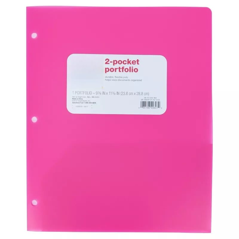 2 Pocket Plastic Folder - ub&ub 11.34 Inches (L), 9.37 Inches (W)