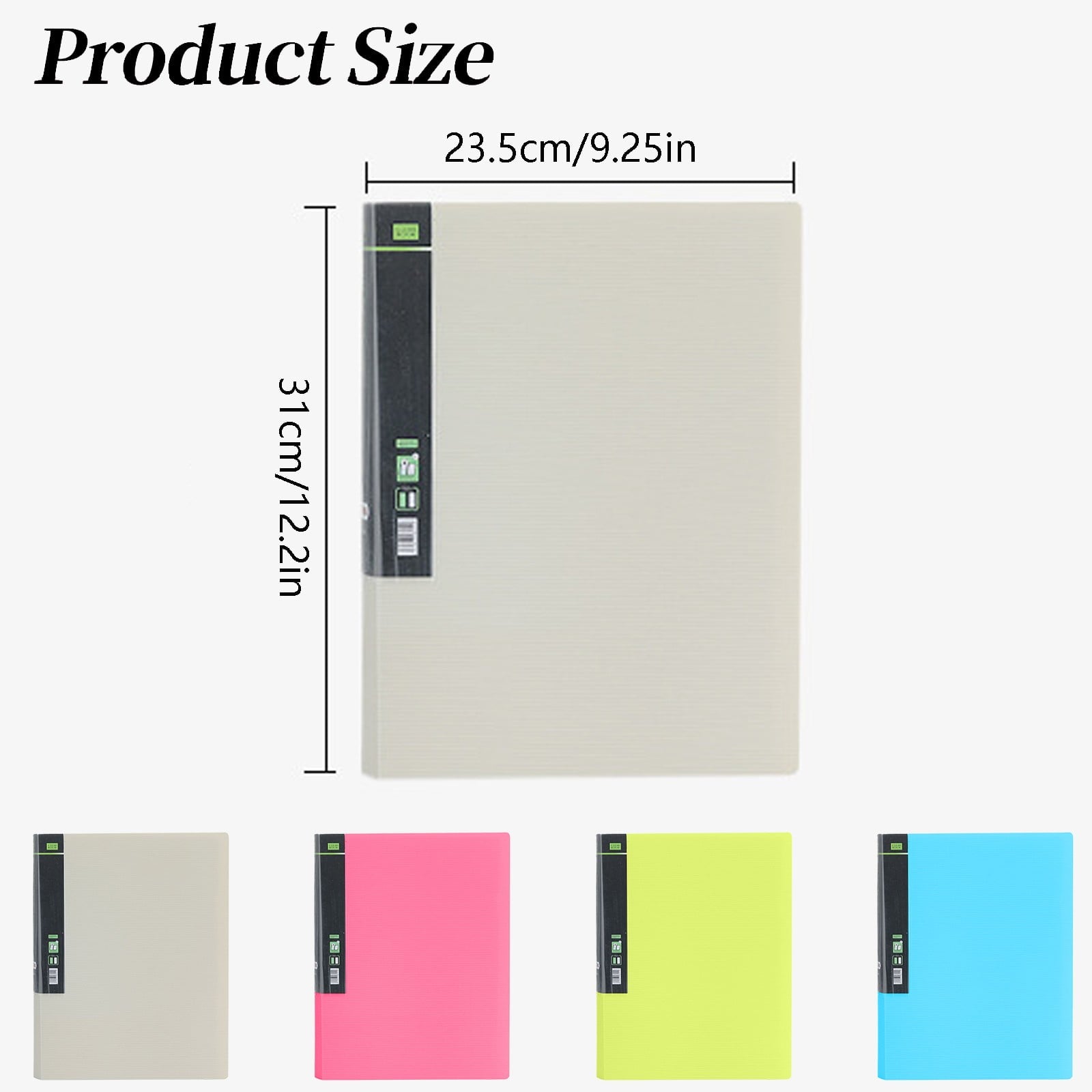 ​​GiLiling 9x12 Professional Art Portfolio | Heavy Duty 20/40/60 Pocket Options Clear Sheet Protectors Gallery Standard Presentation Document Organizer