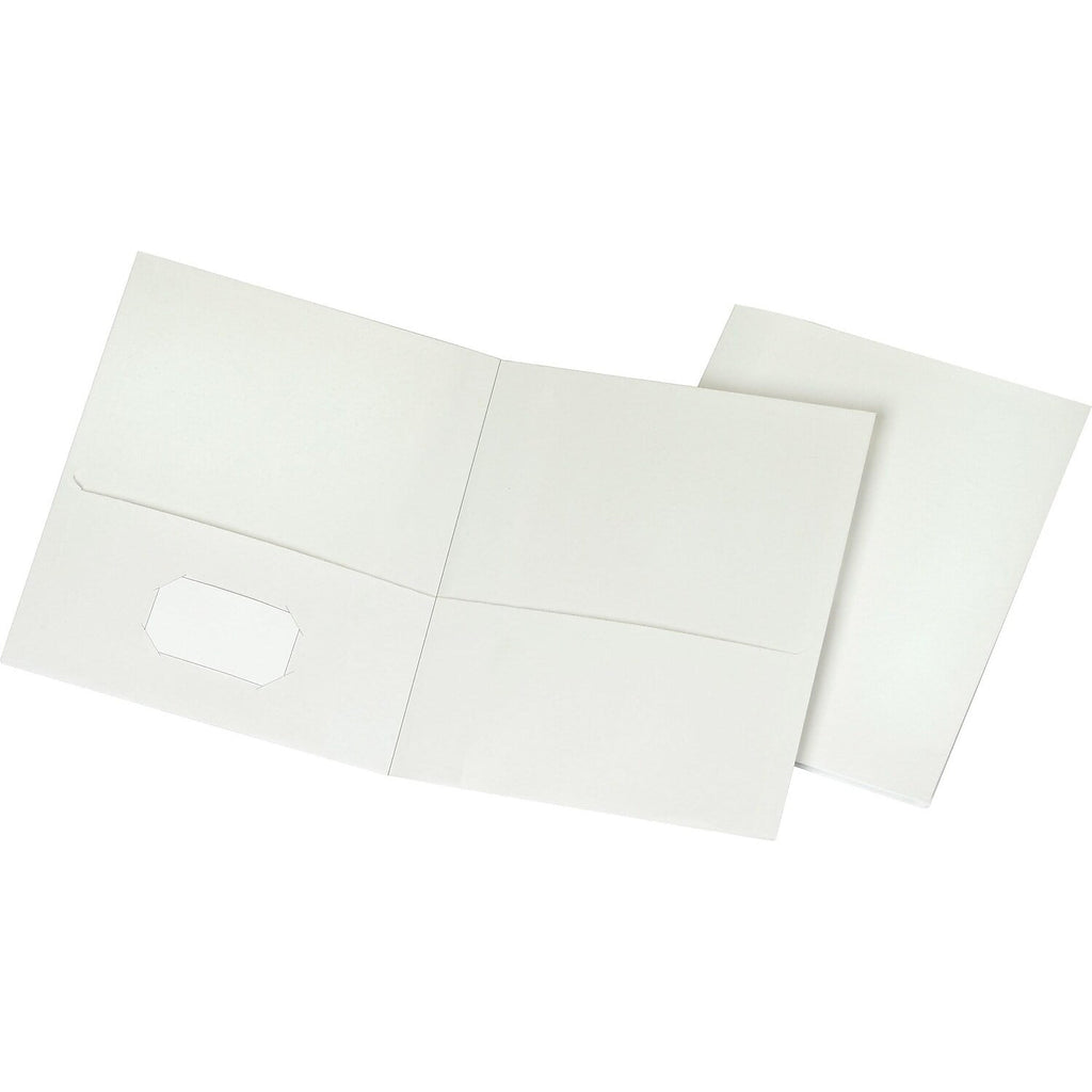 Staples School Grade 2 Pocket Folder White 25/Box (50760/27537-CC)