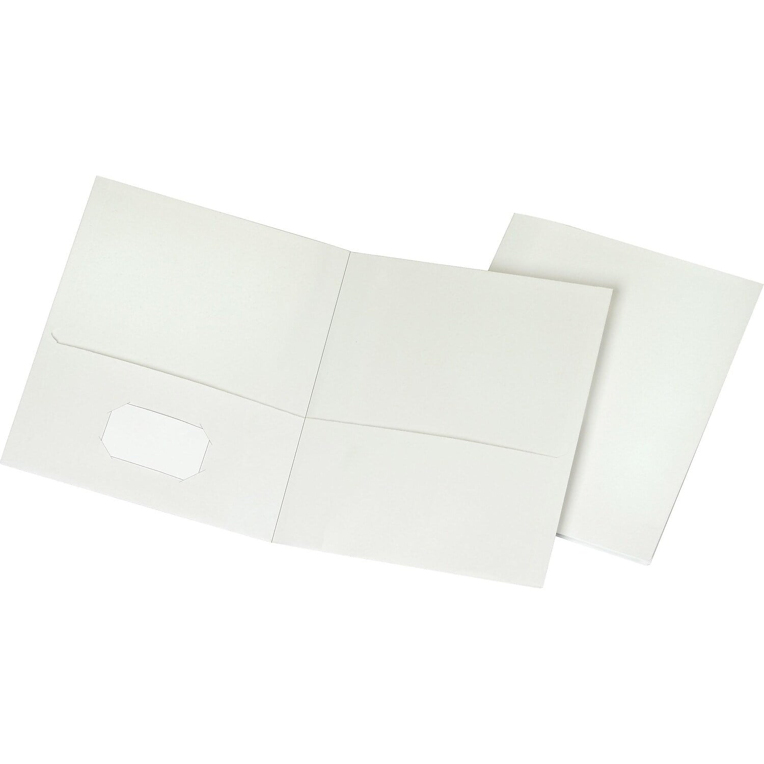 Staples School Grade 2 Pocket Folder White 25/Box (50760/27537-CC)